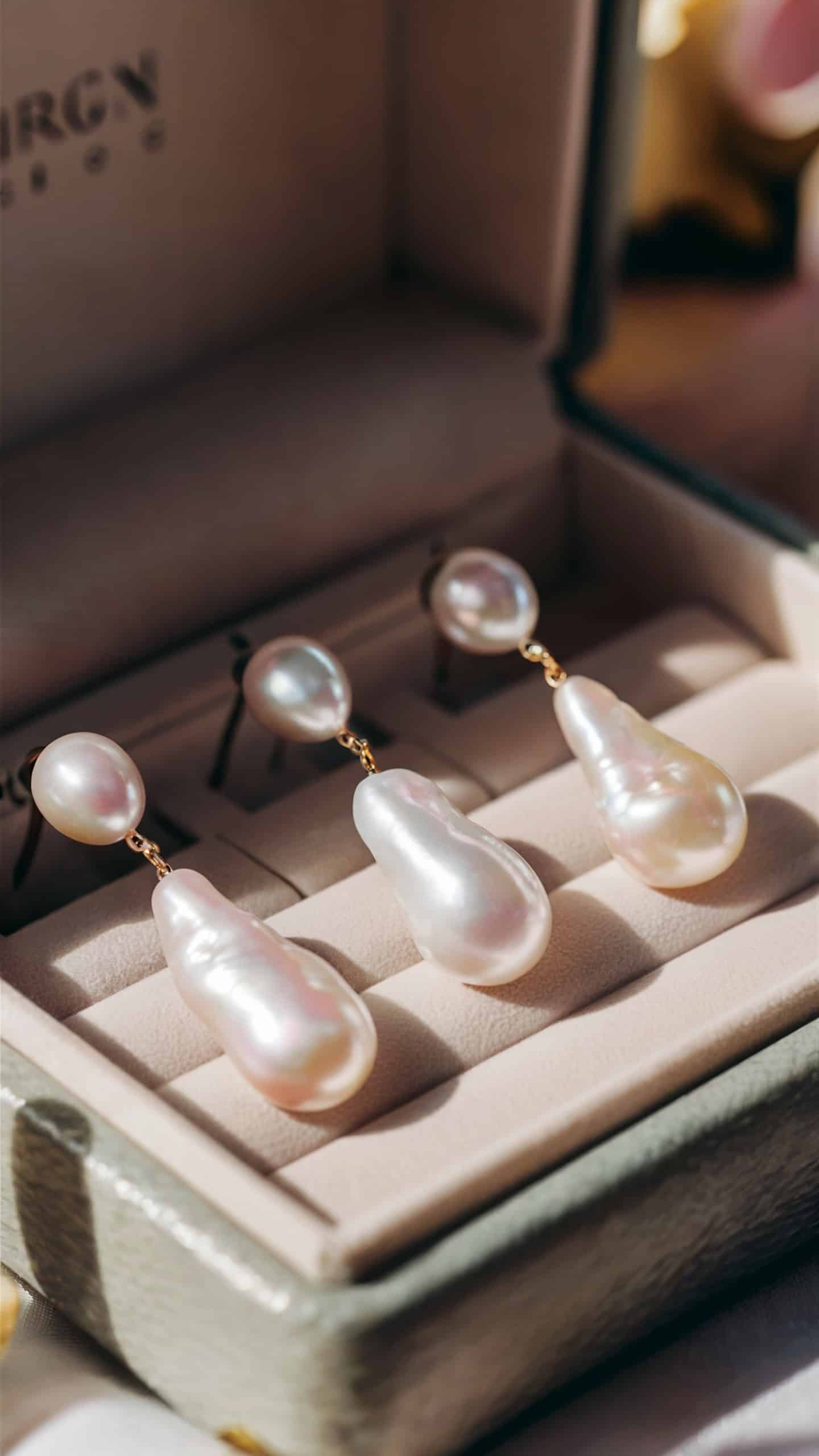 Baroque Pearl Danglers