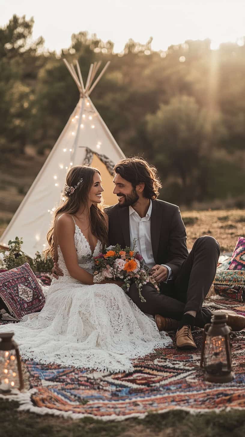 Boho Picnic Setup