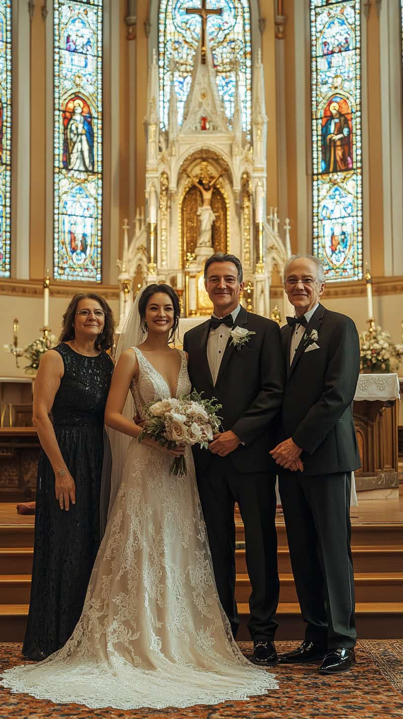 Bride and Groom with Parents