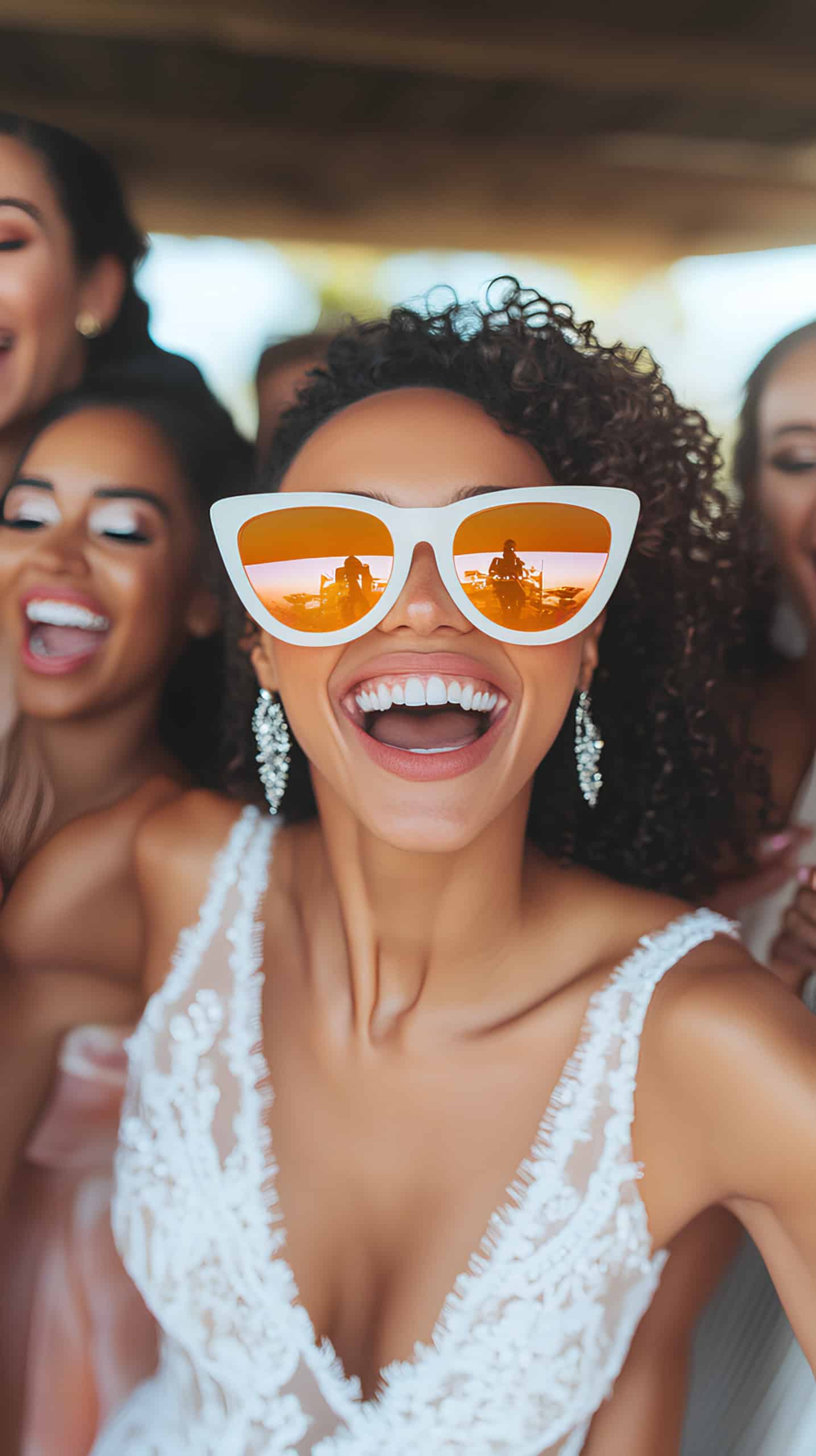 Bride in Oversized Sunglasses