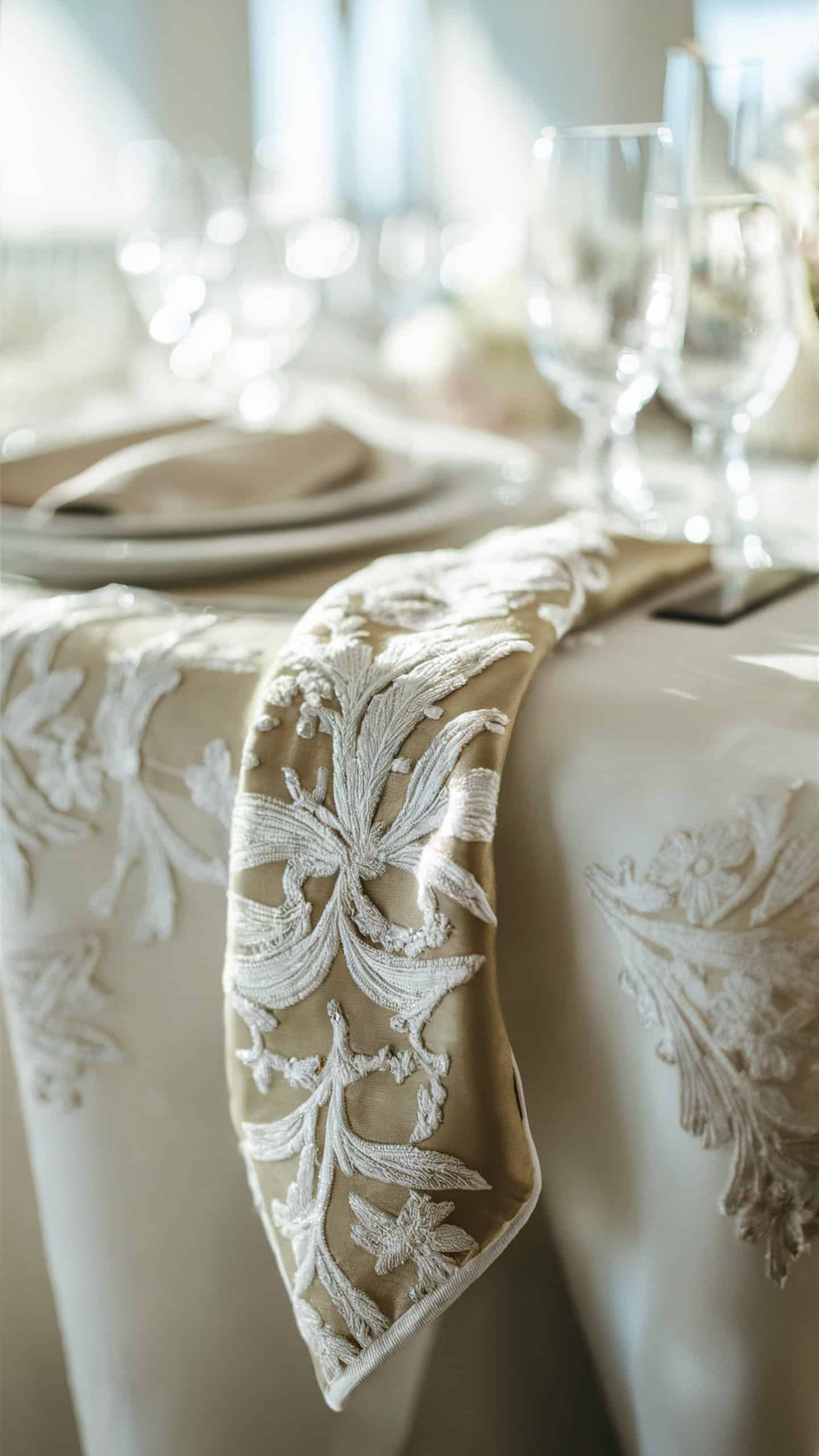 Brocade Table Linens