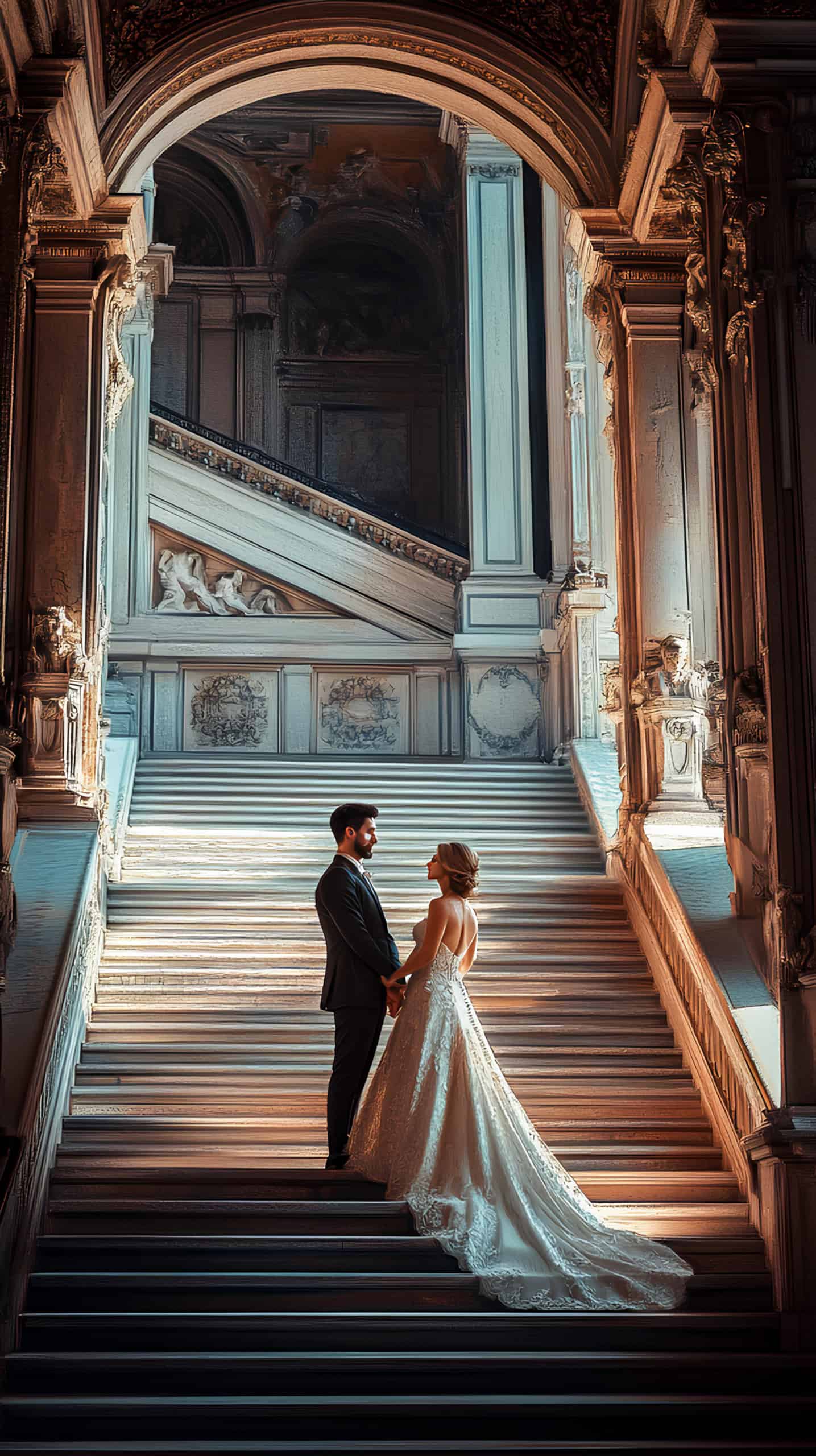 Classy Staircase Pose