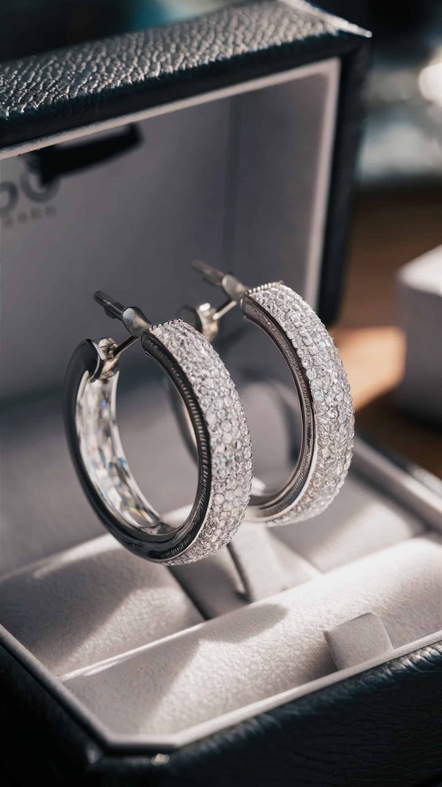 Clear CZ Hoops