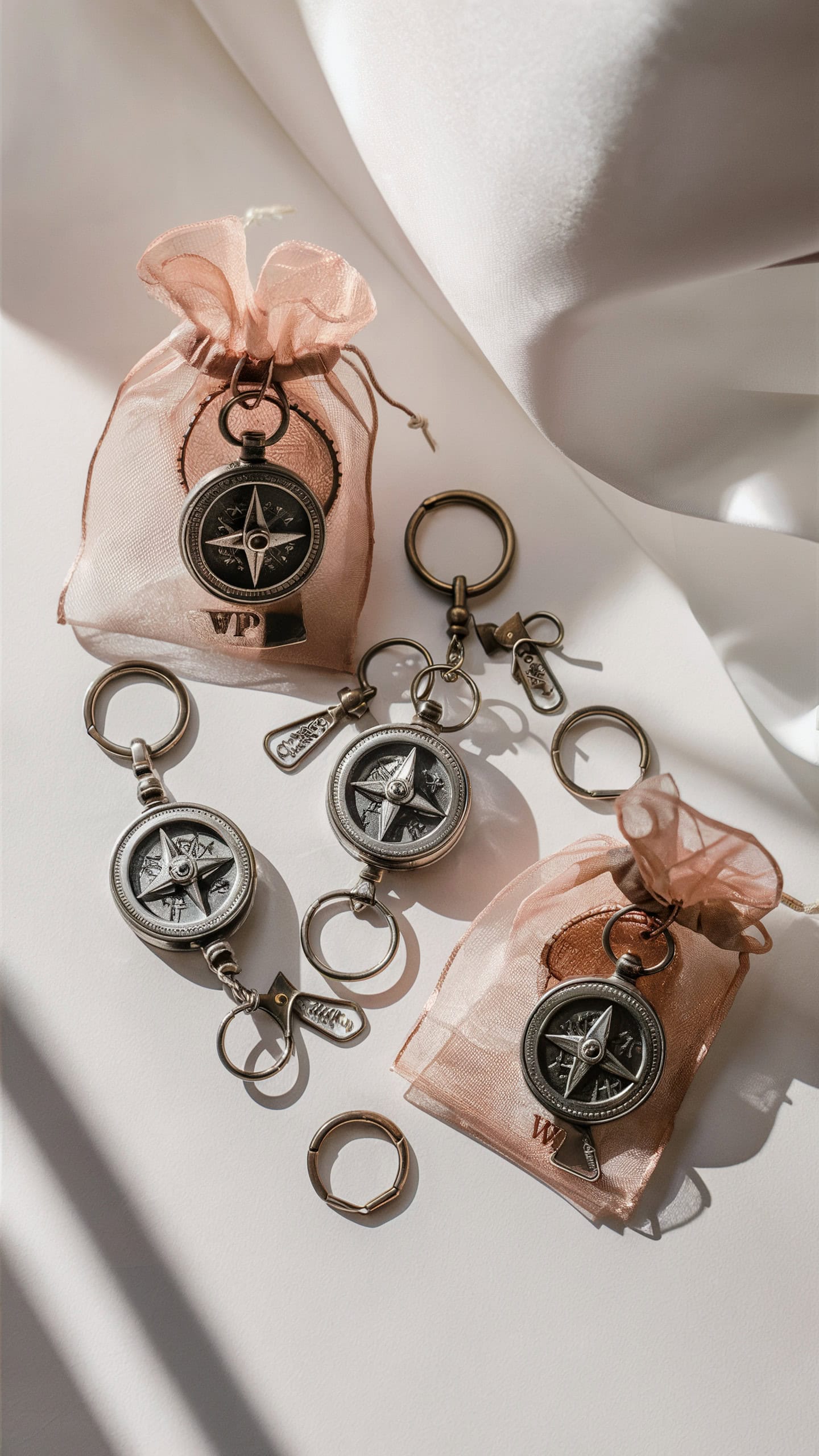 Compass Keychains