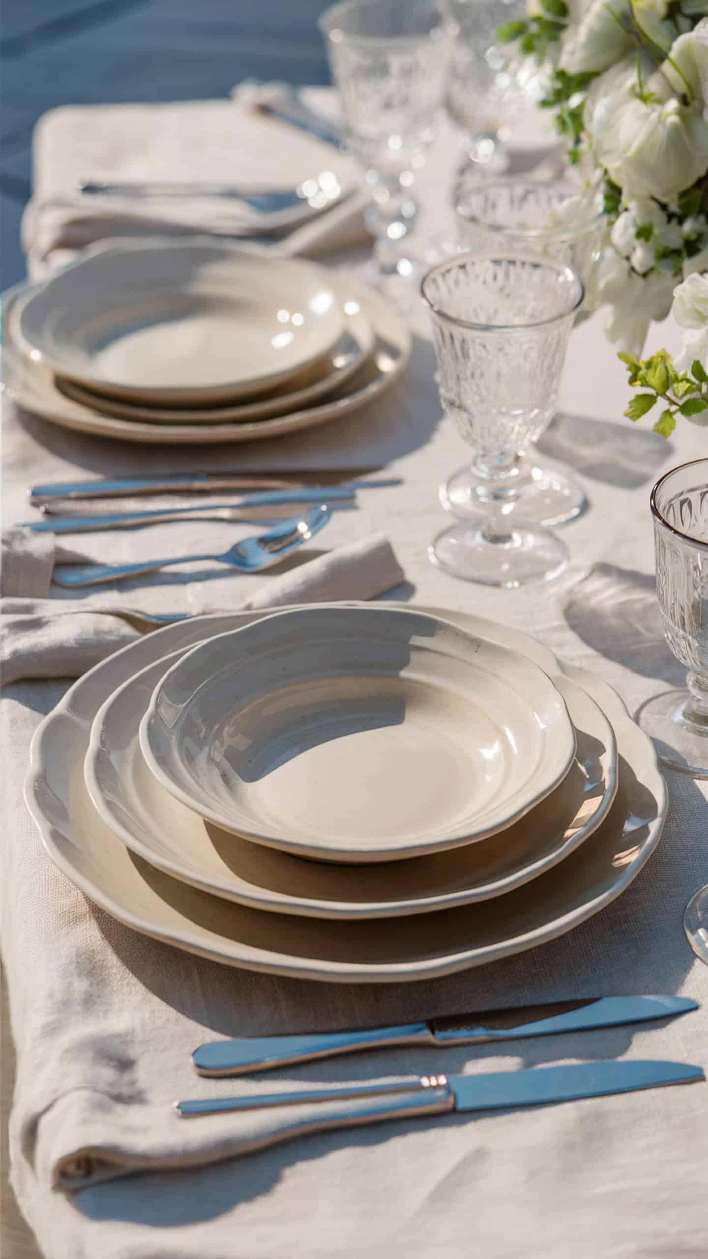 Cream Ceramic Plates