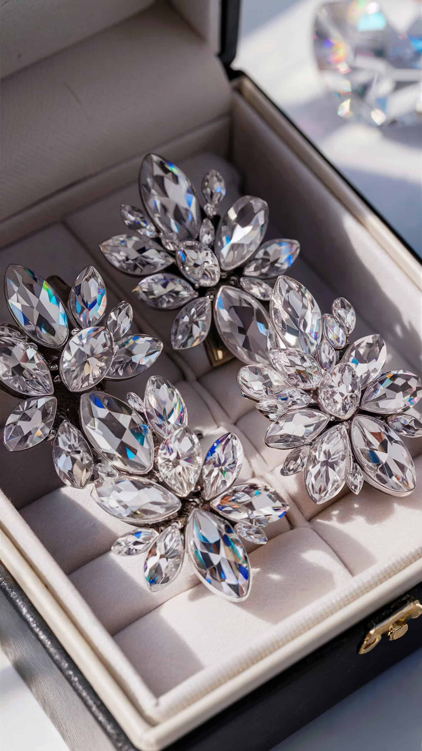 Crystal Cluster Earrings