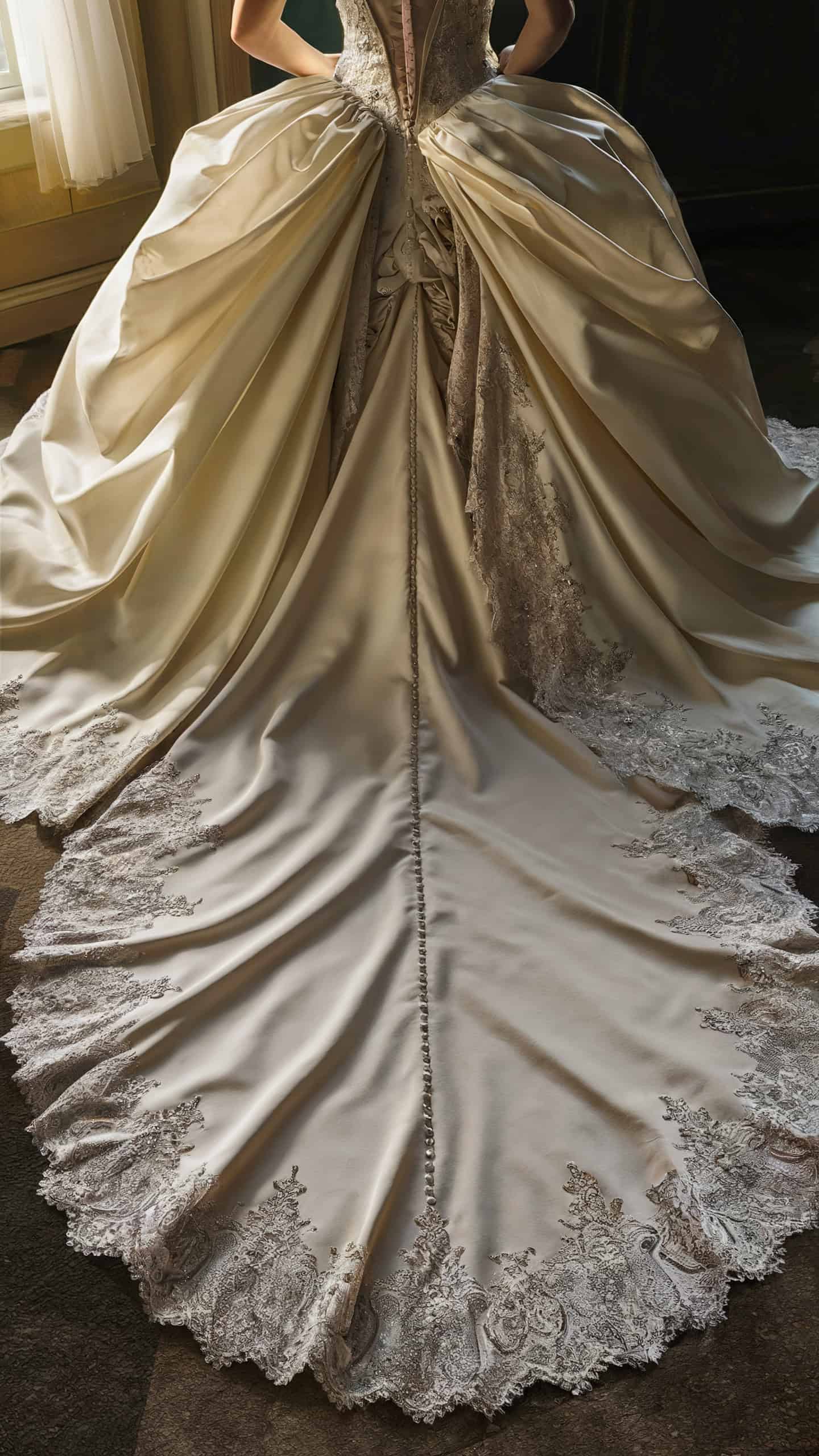 Detachable Train Ballgown