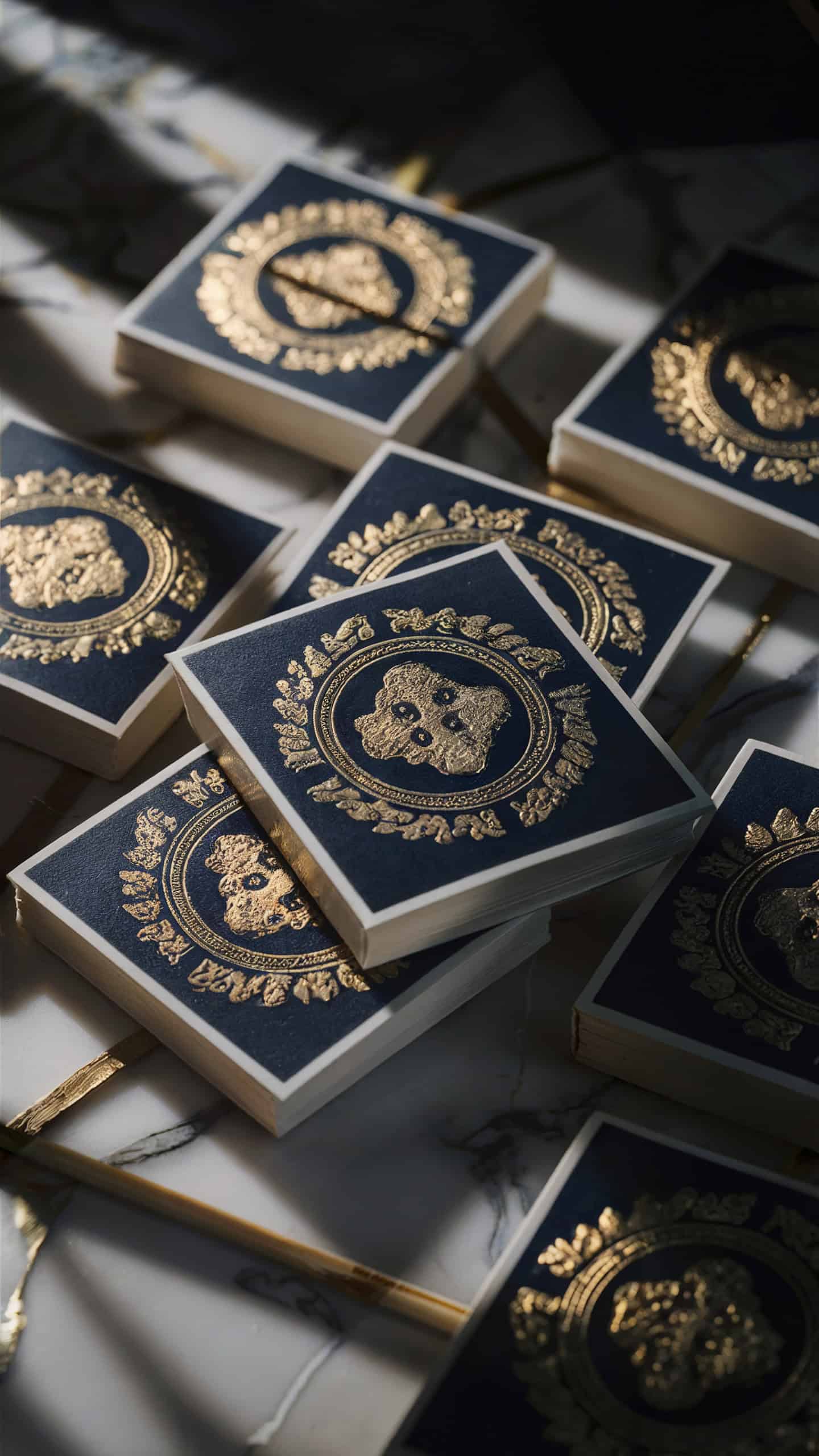 Elegant Foil-Stamped Matchbooks