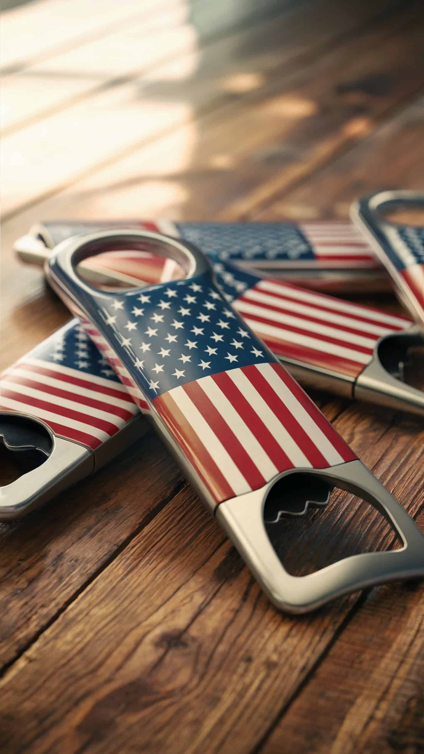 Flag-Themed Bottle Openers