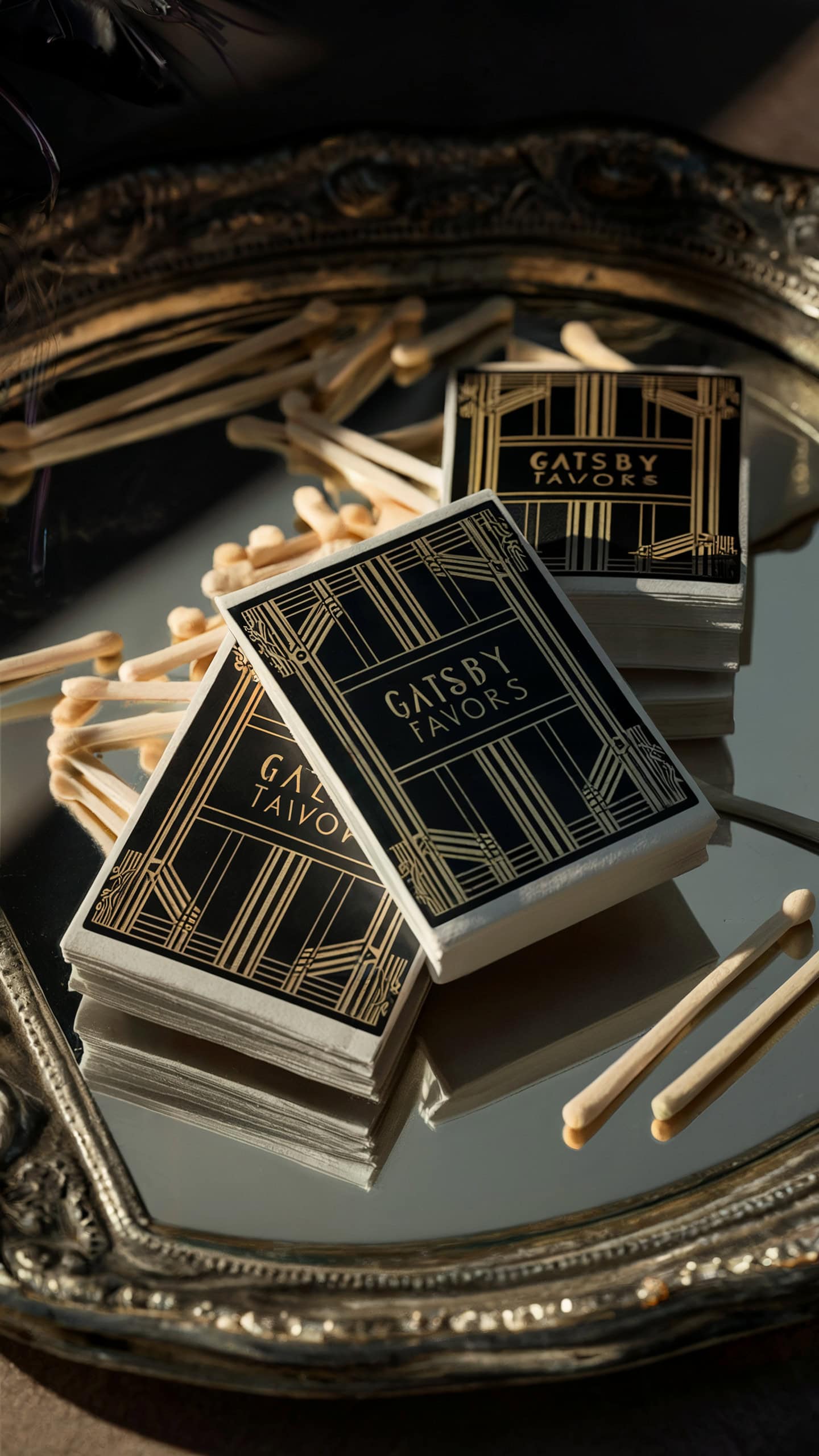 Gatsby-Themed Matchbook Favors