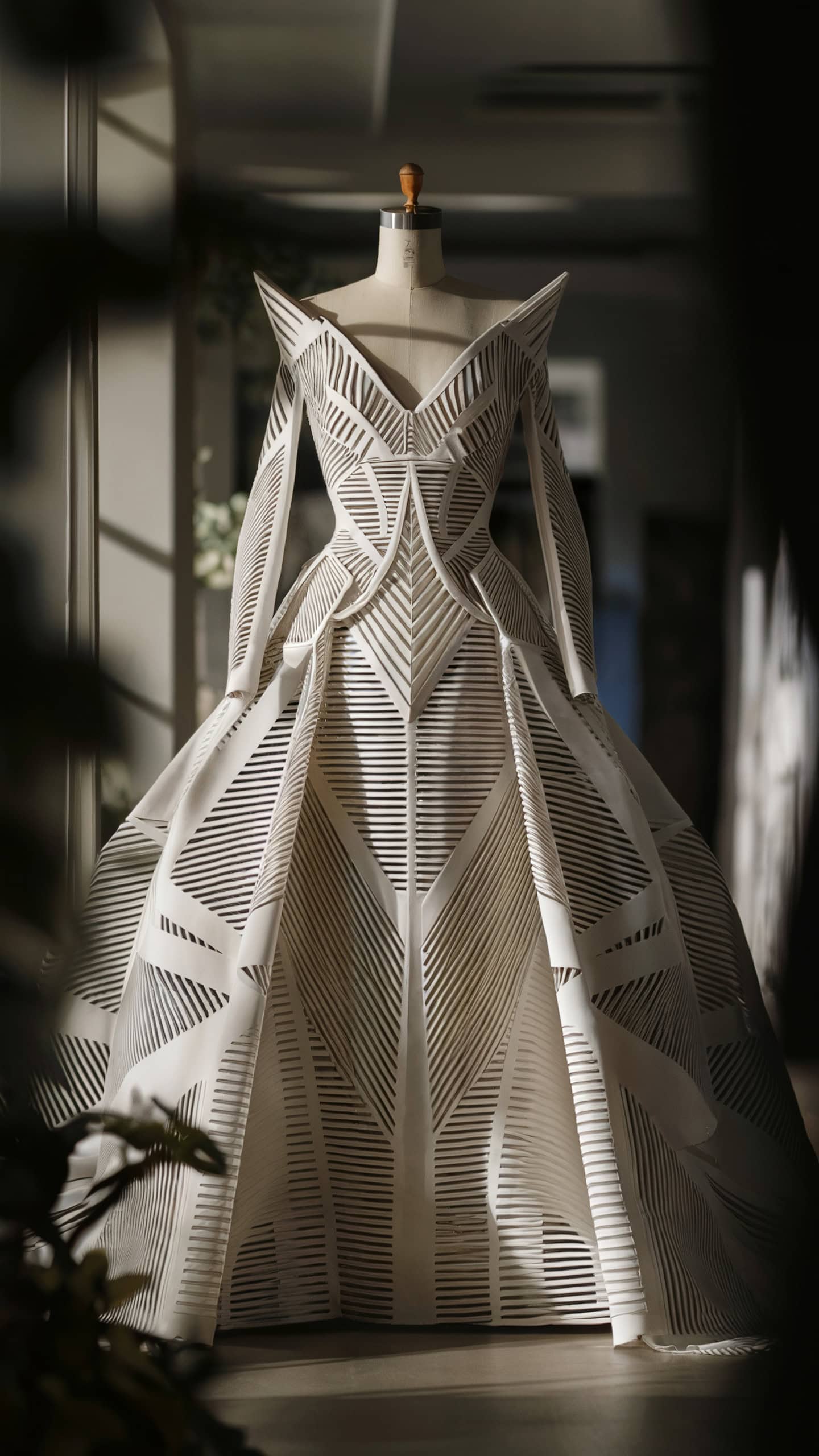 Geometric-Patterned Gowns