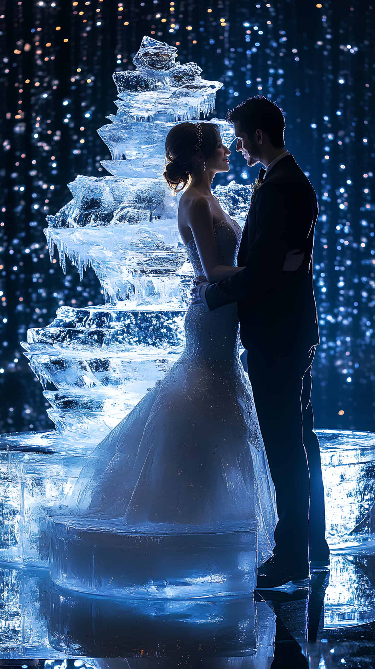 Glittering Ice Sculpture