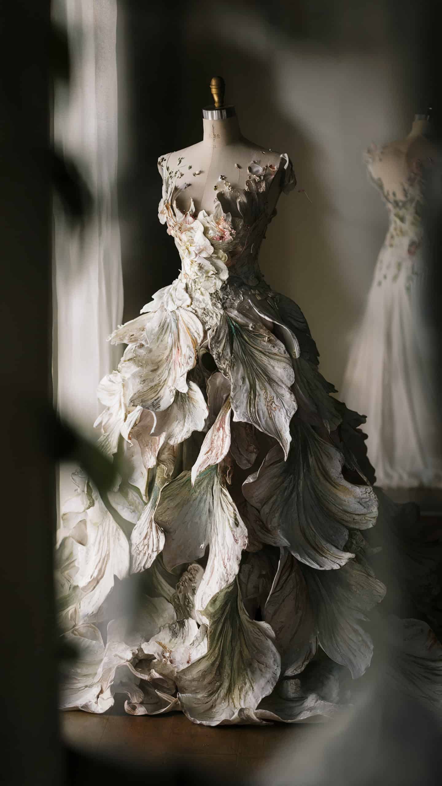 Hand-Painted Floral Gowns