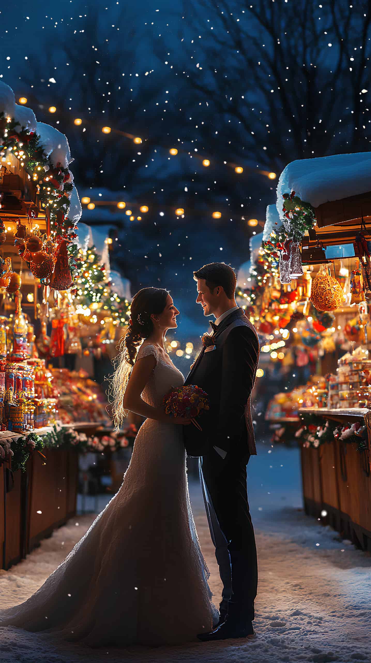Holiday Market Backdrop