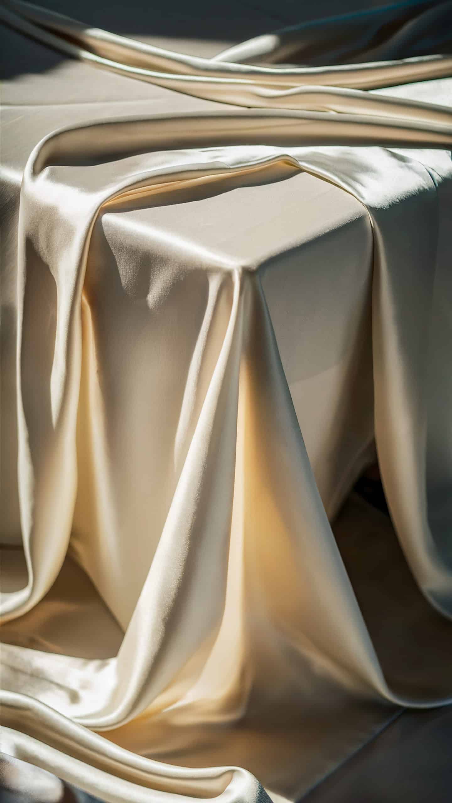 Ivory Silk Tablecloth