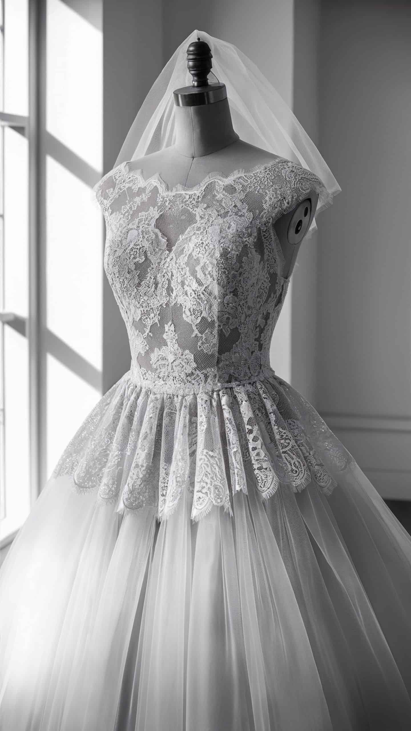 Lace and Tulle Gown