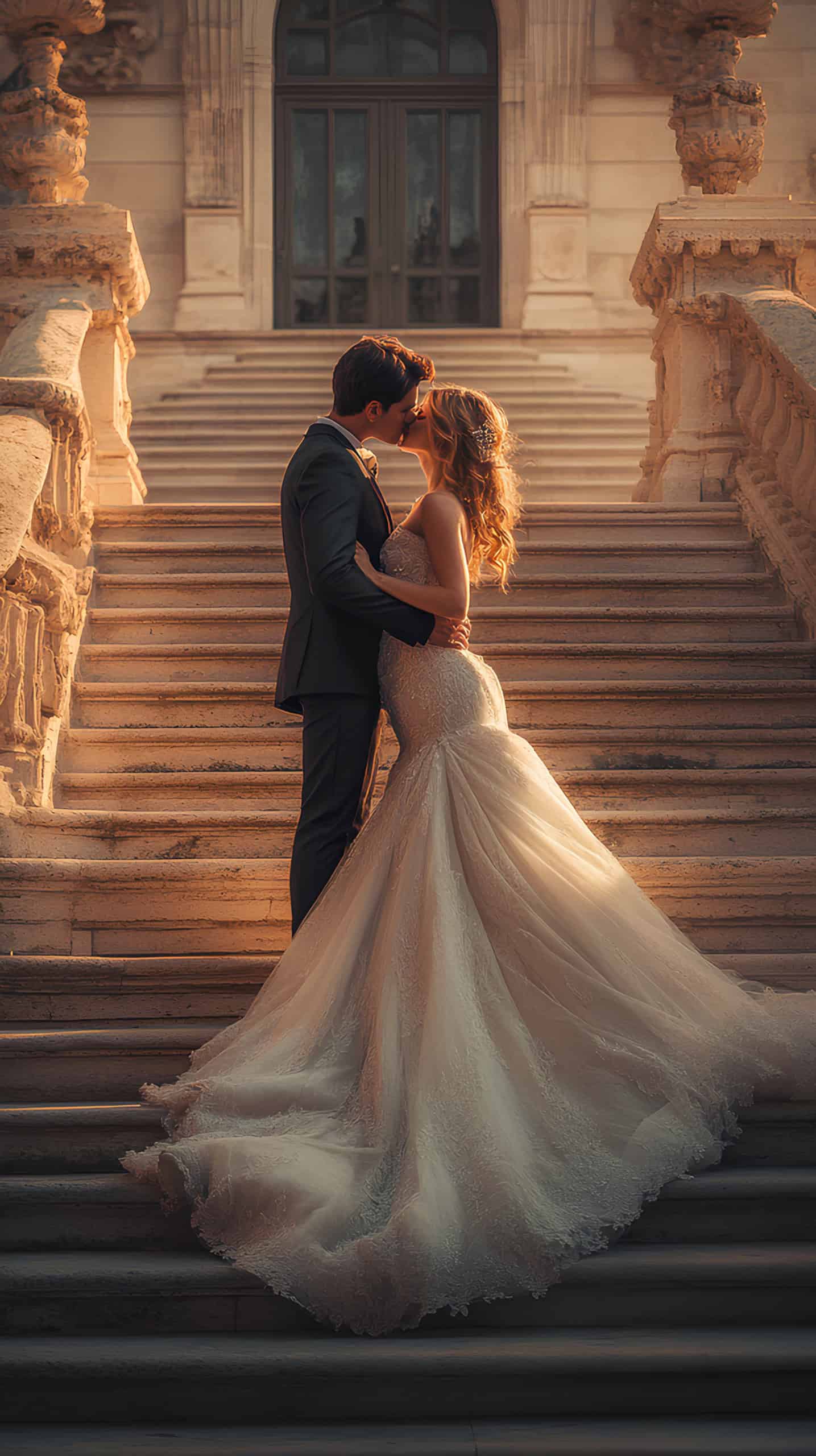 Library Steps Kiss