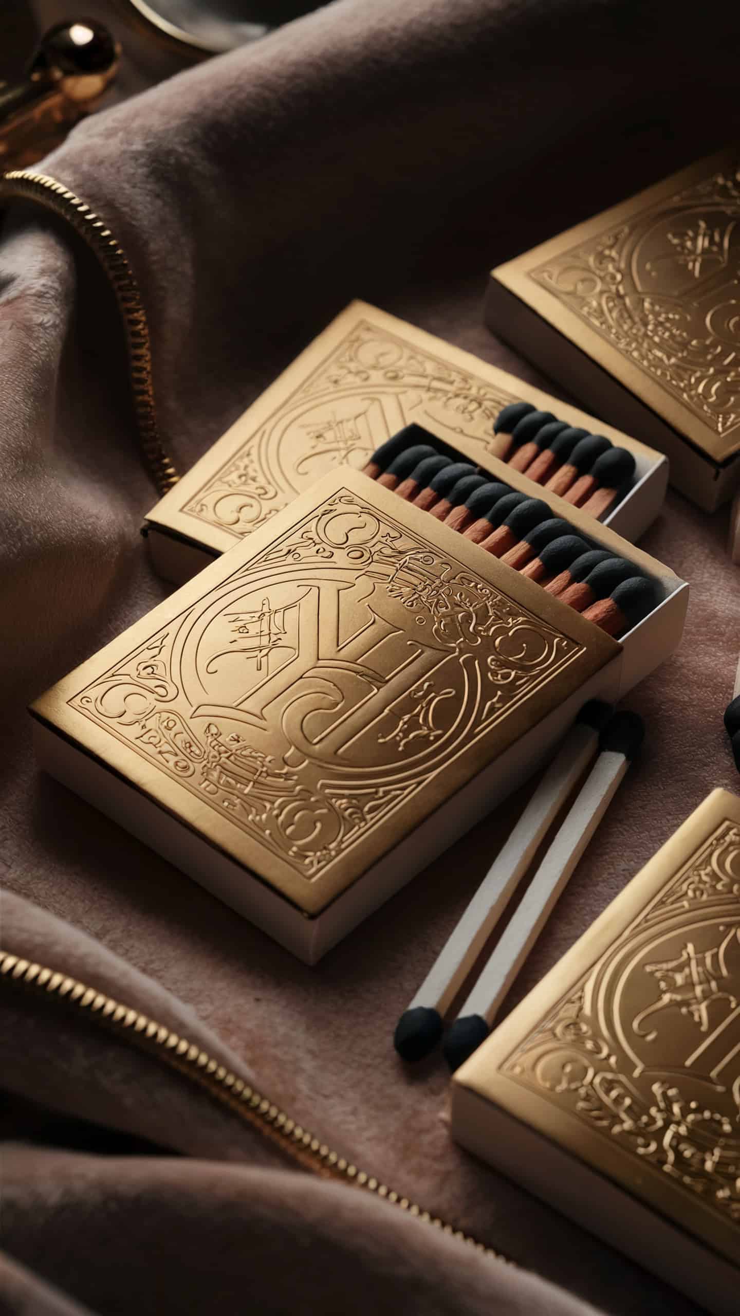 Luxury Monogrammed Matches