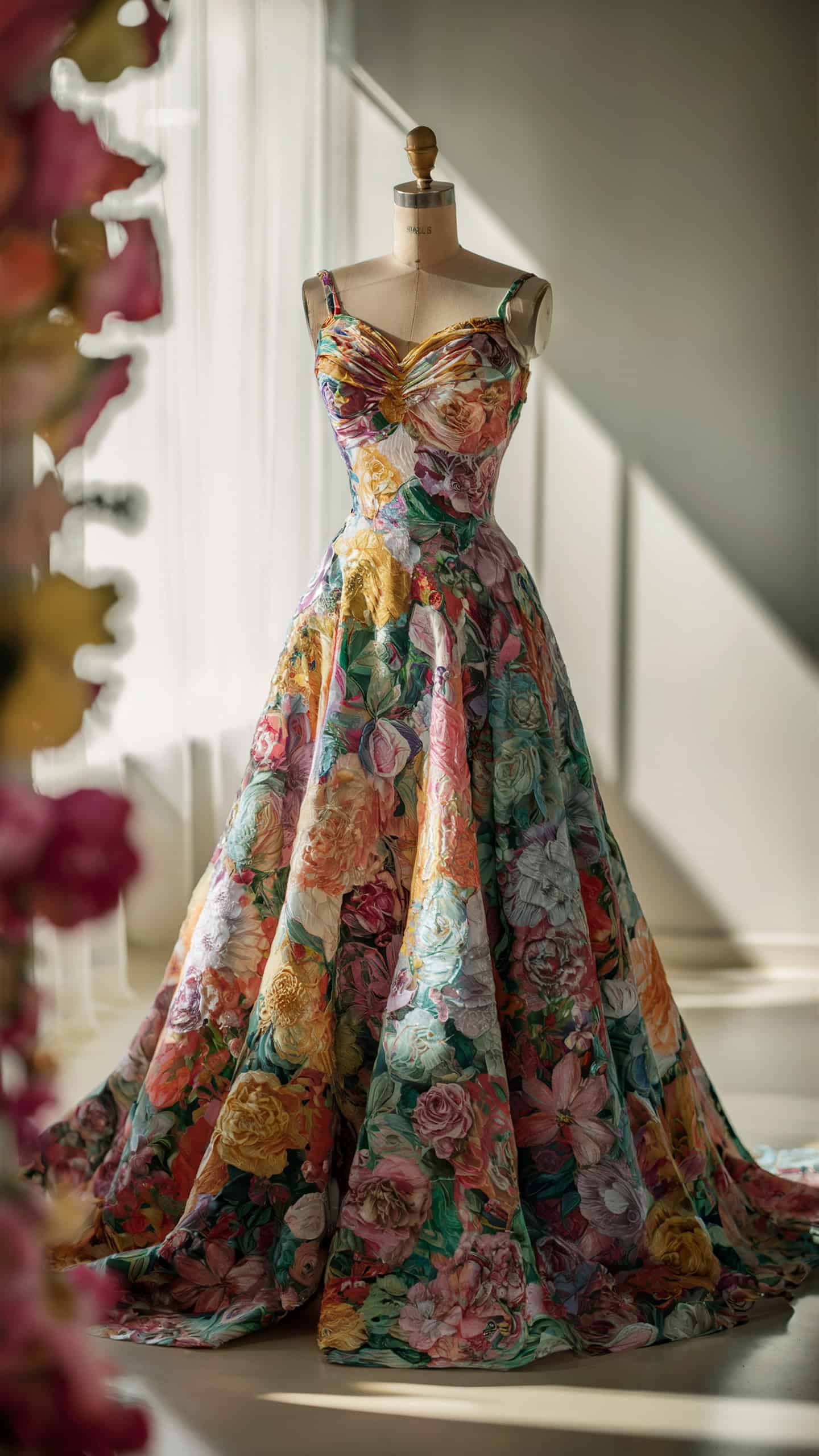 Maxi Dress with Floral Print
