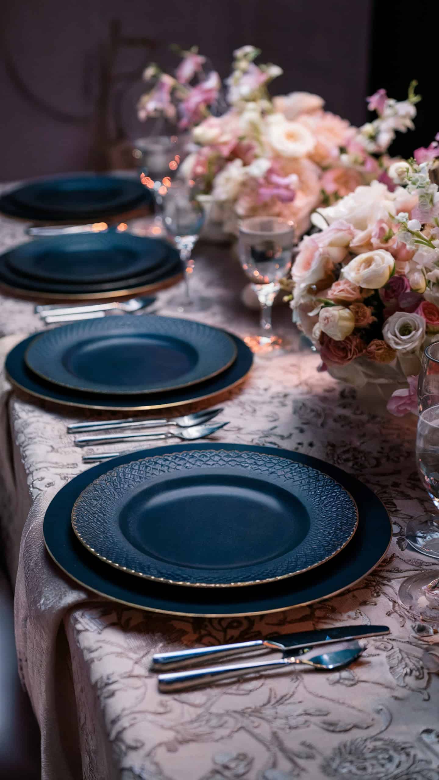 Navy Blue Charger Plates