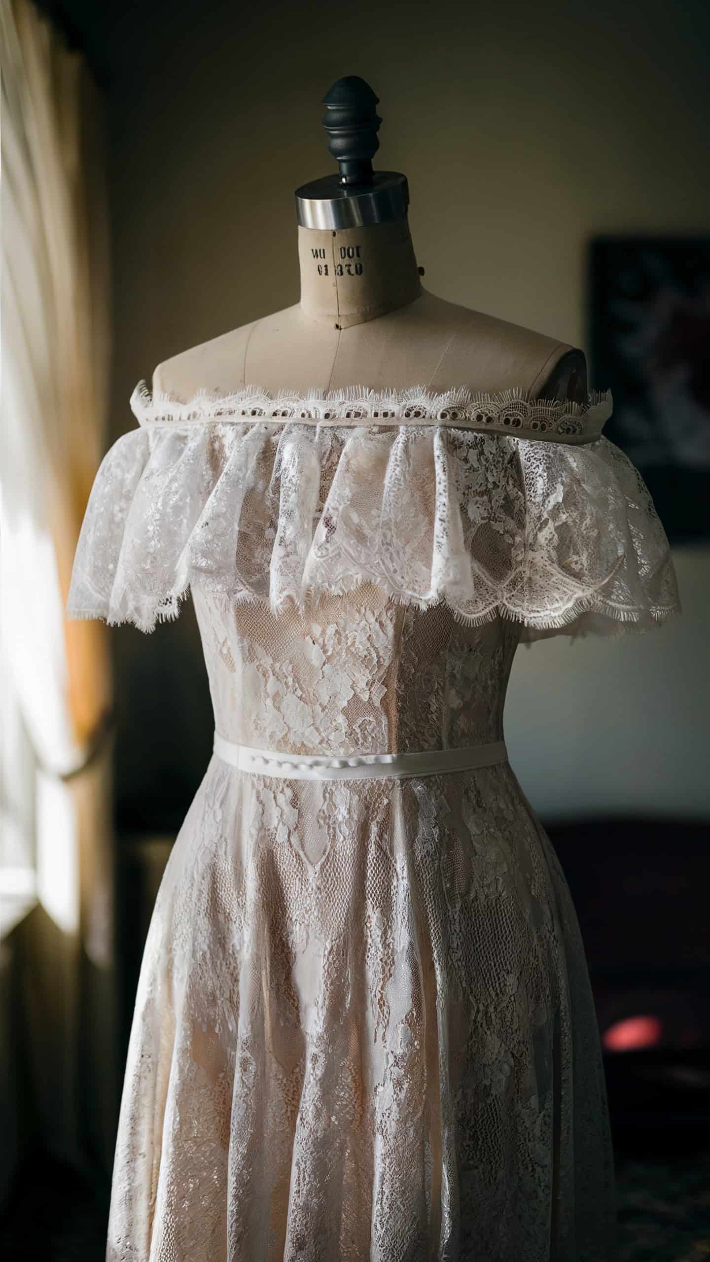Off-the-Shoulder Lace Dress