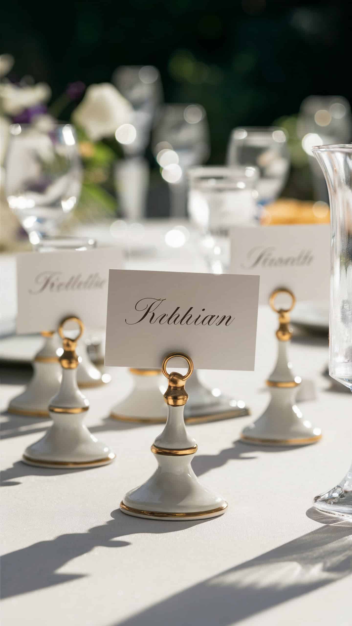 Porcelain Place Card Holders
