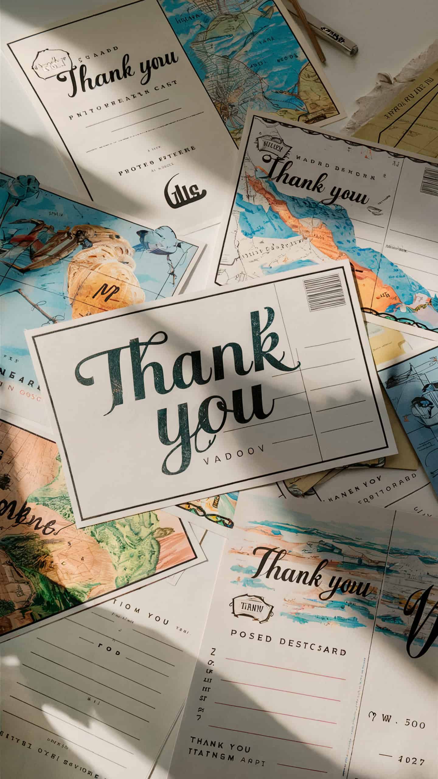 Postcard Thank You Notes