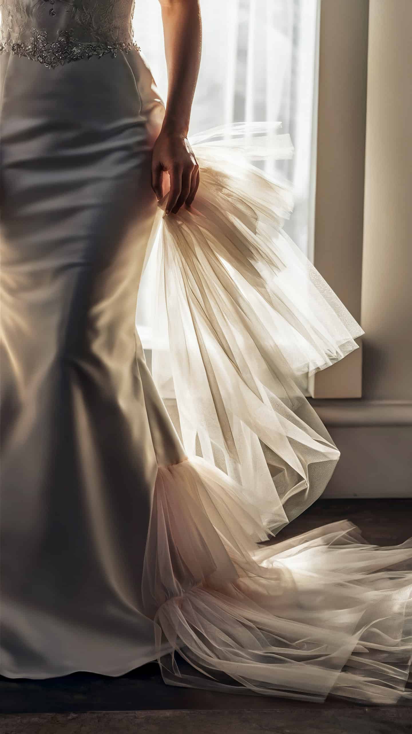 Removable Tulle Train