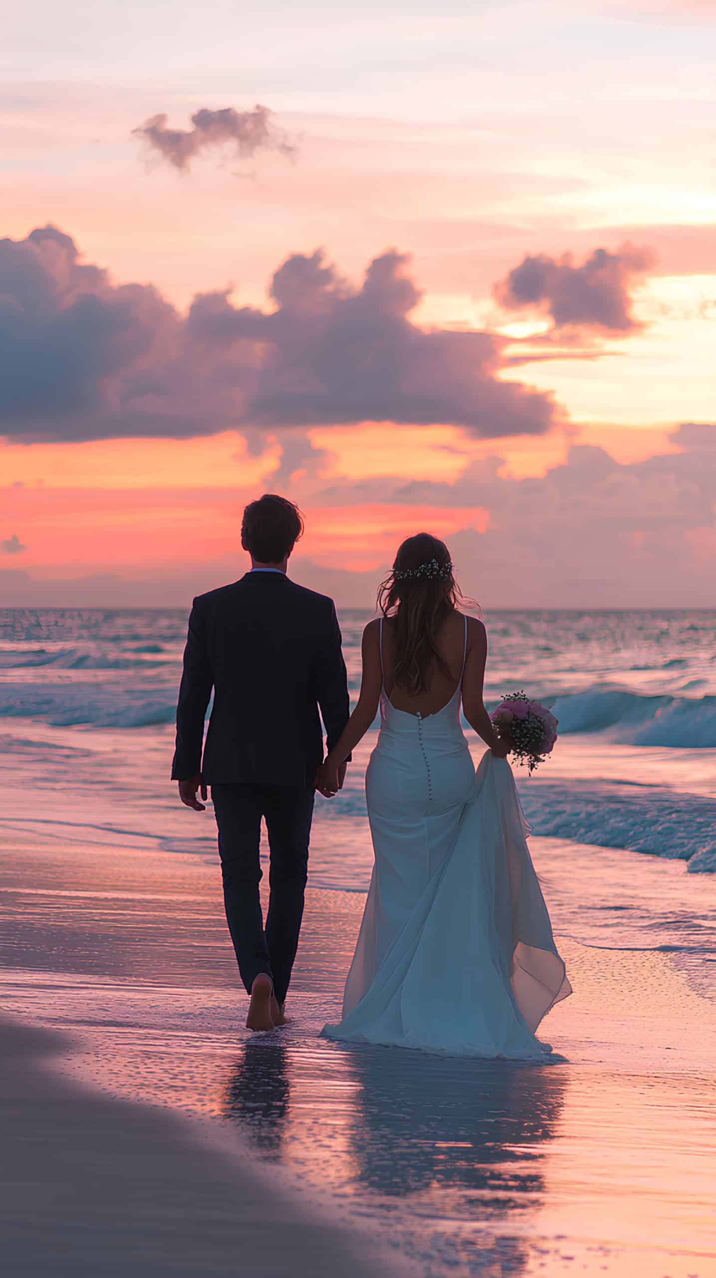 Romantic Stroll at Dusk