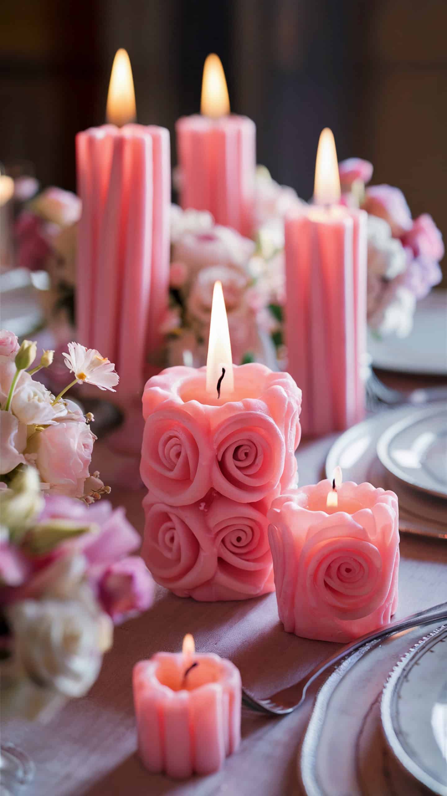 Rose-Scented Candles