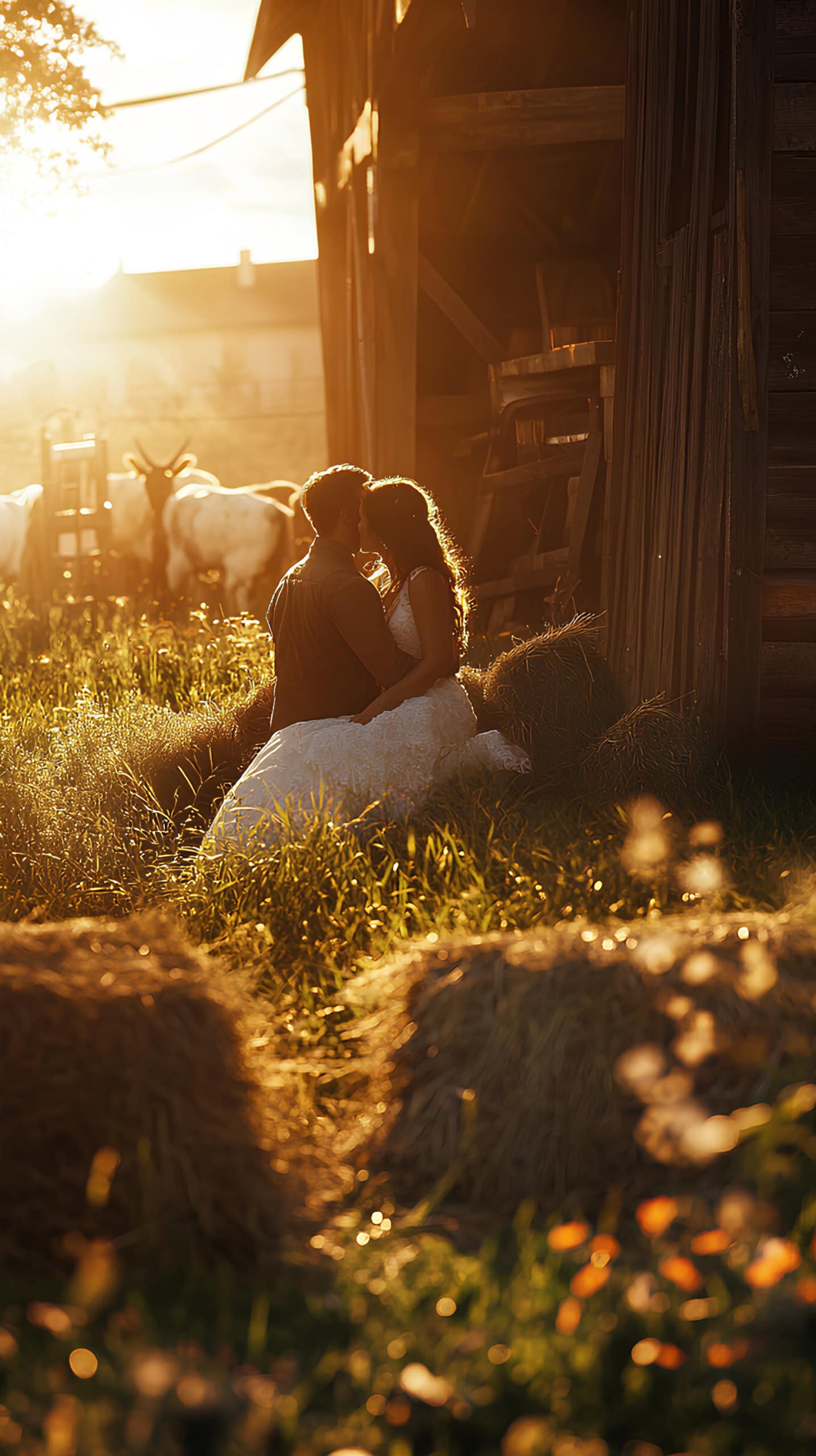 Rustic Barnyard Scene