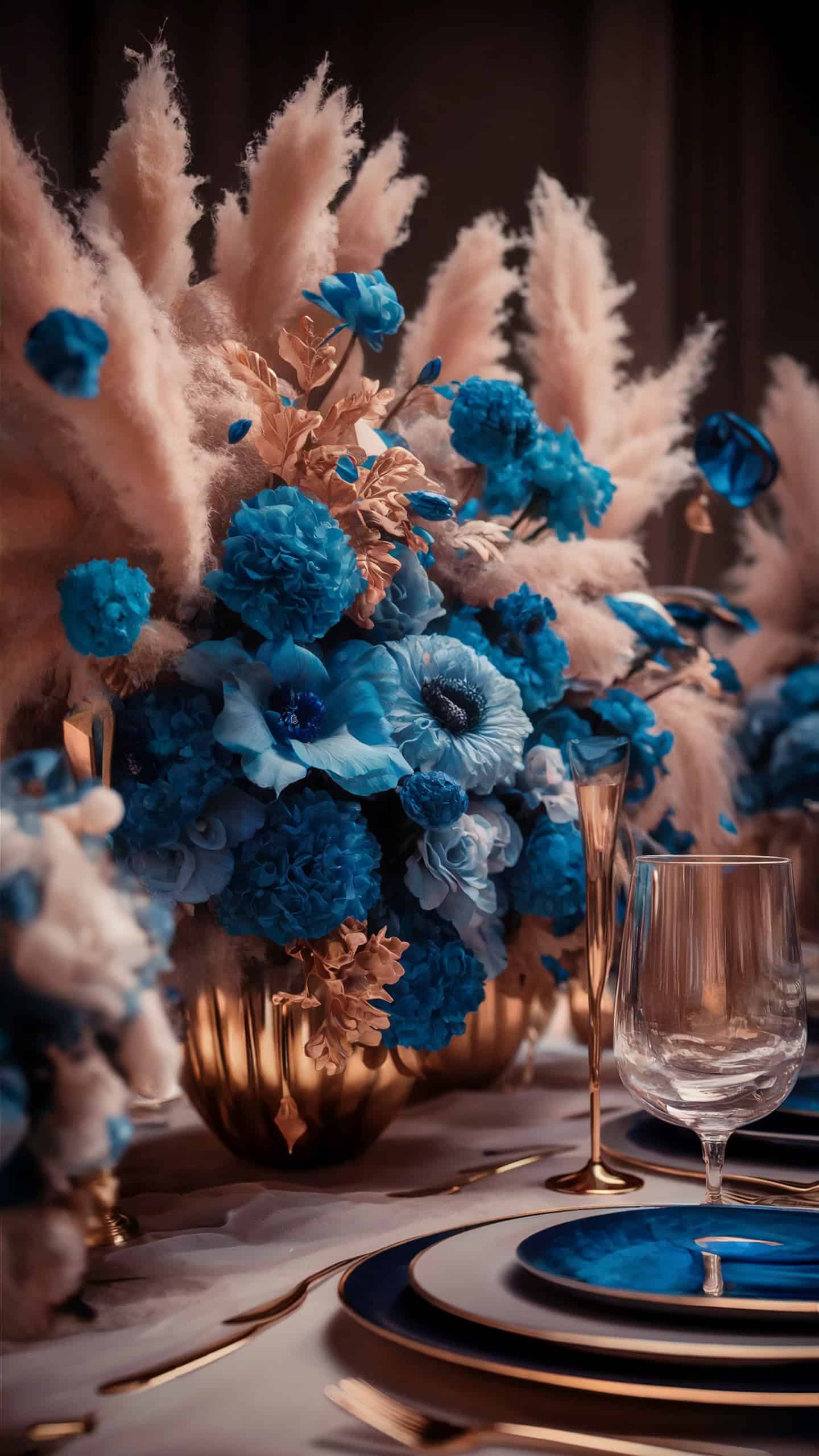 Sapphire Centerpieces