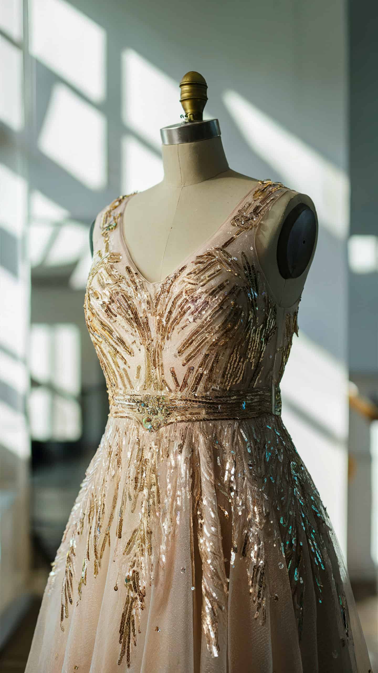 Sequin Embellished Gown
