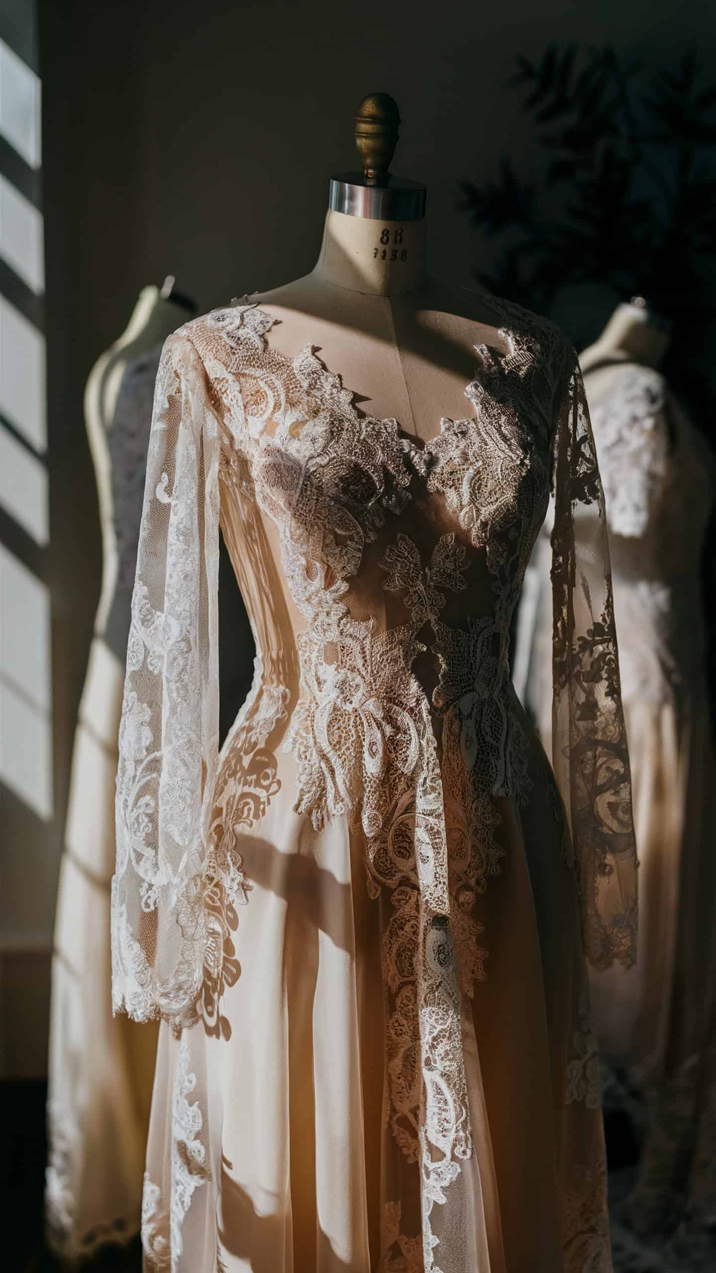 Sheer Lace Sleeves Dress