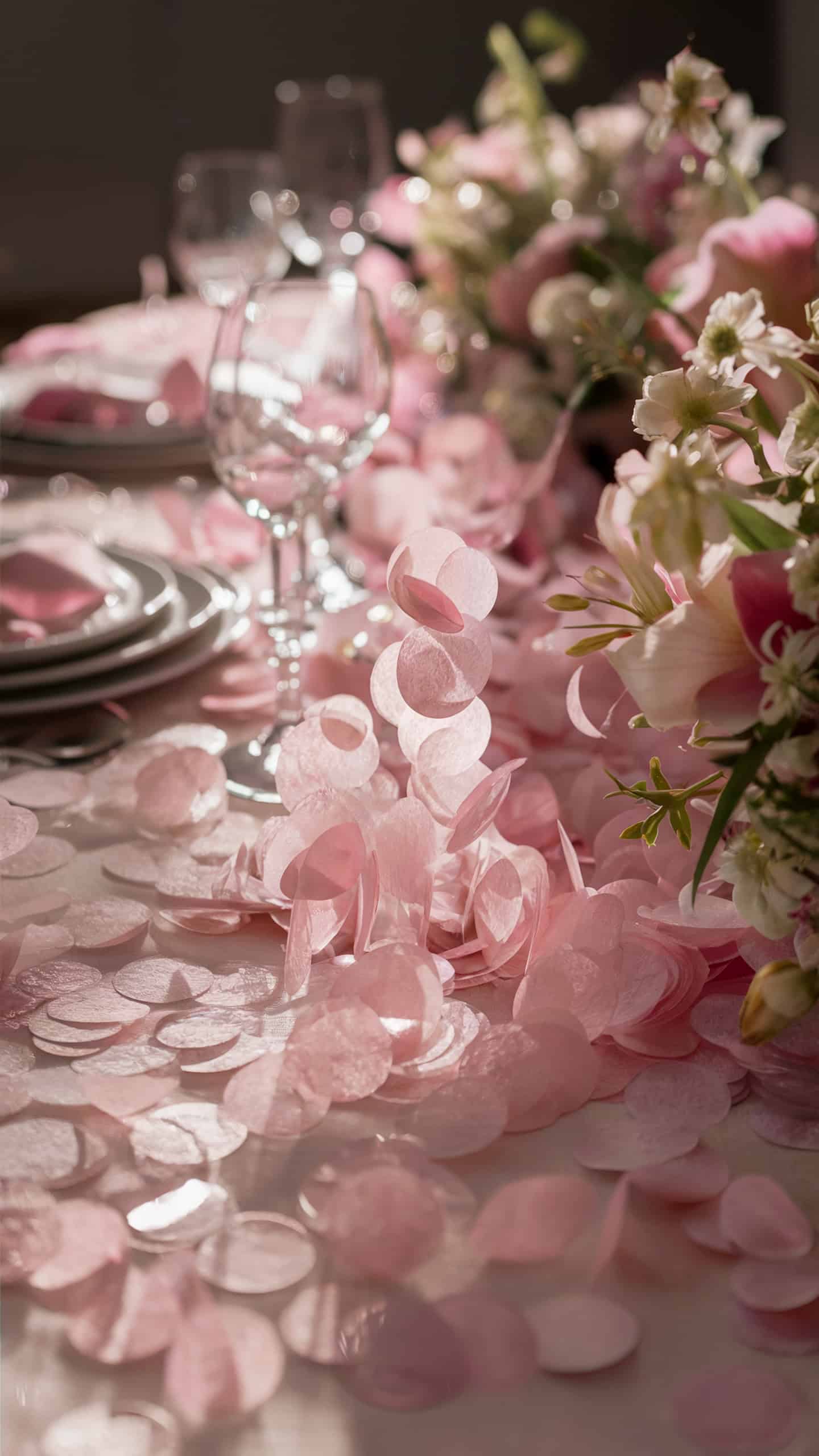 Soft Pink Table Confetti