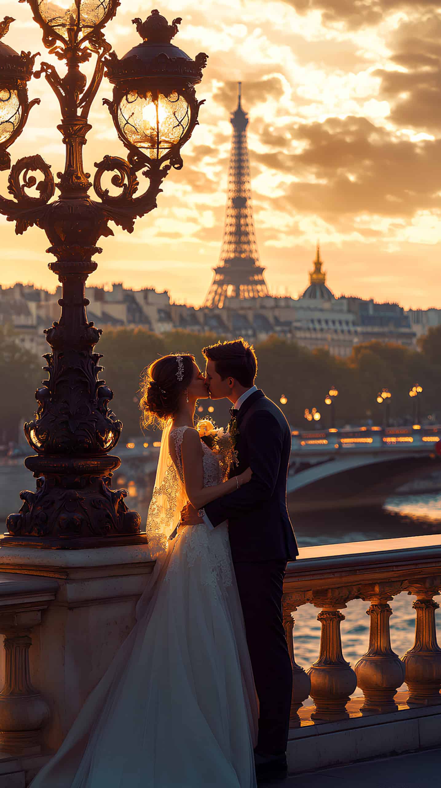 Stolen Kiss on Pont Alexandre III