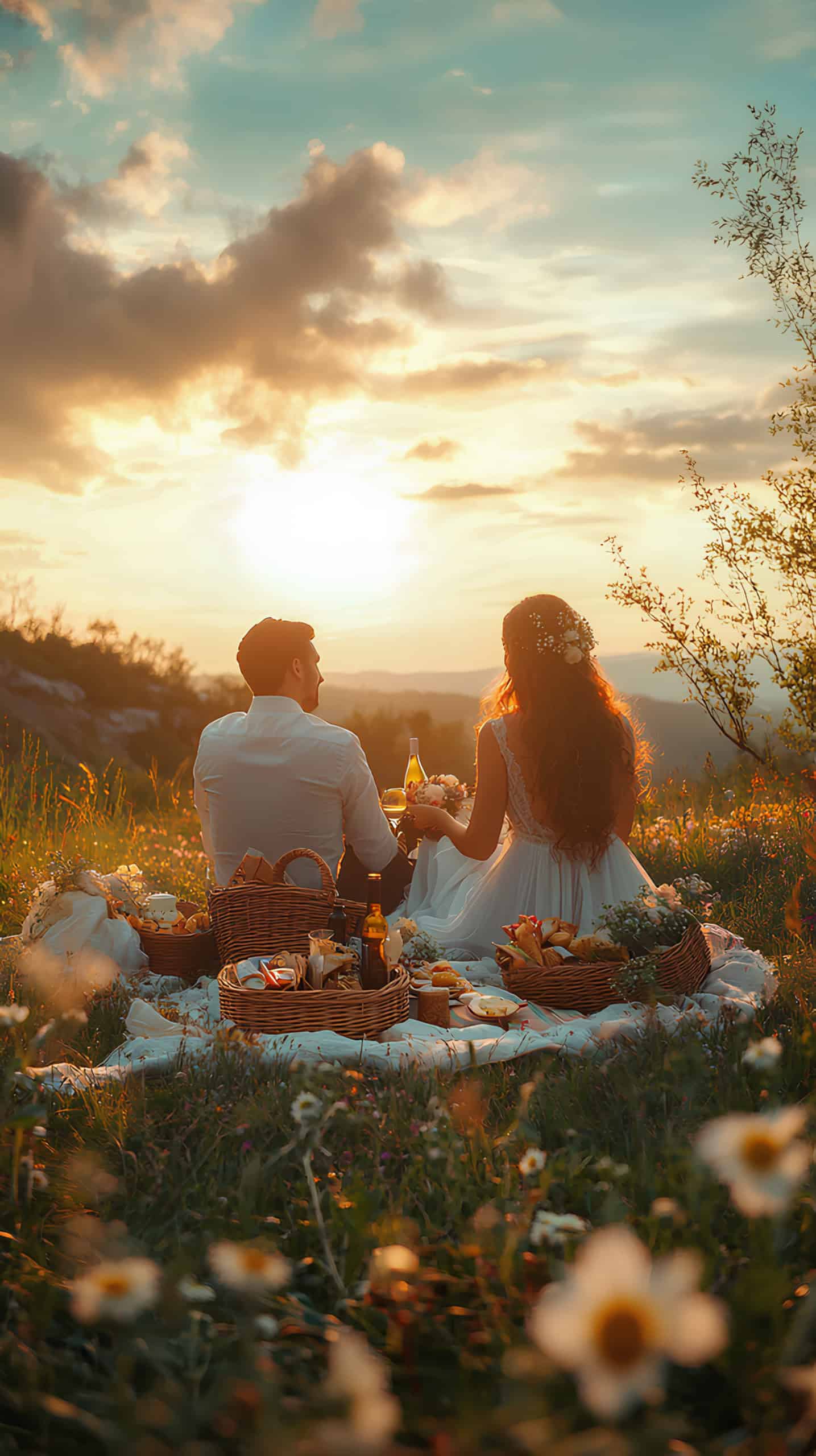 Sunset Picnic Setup