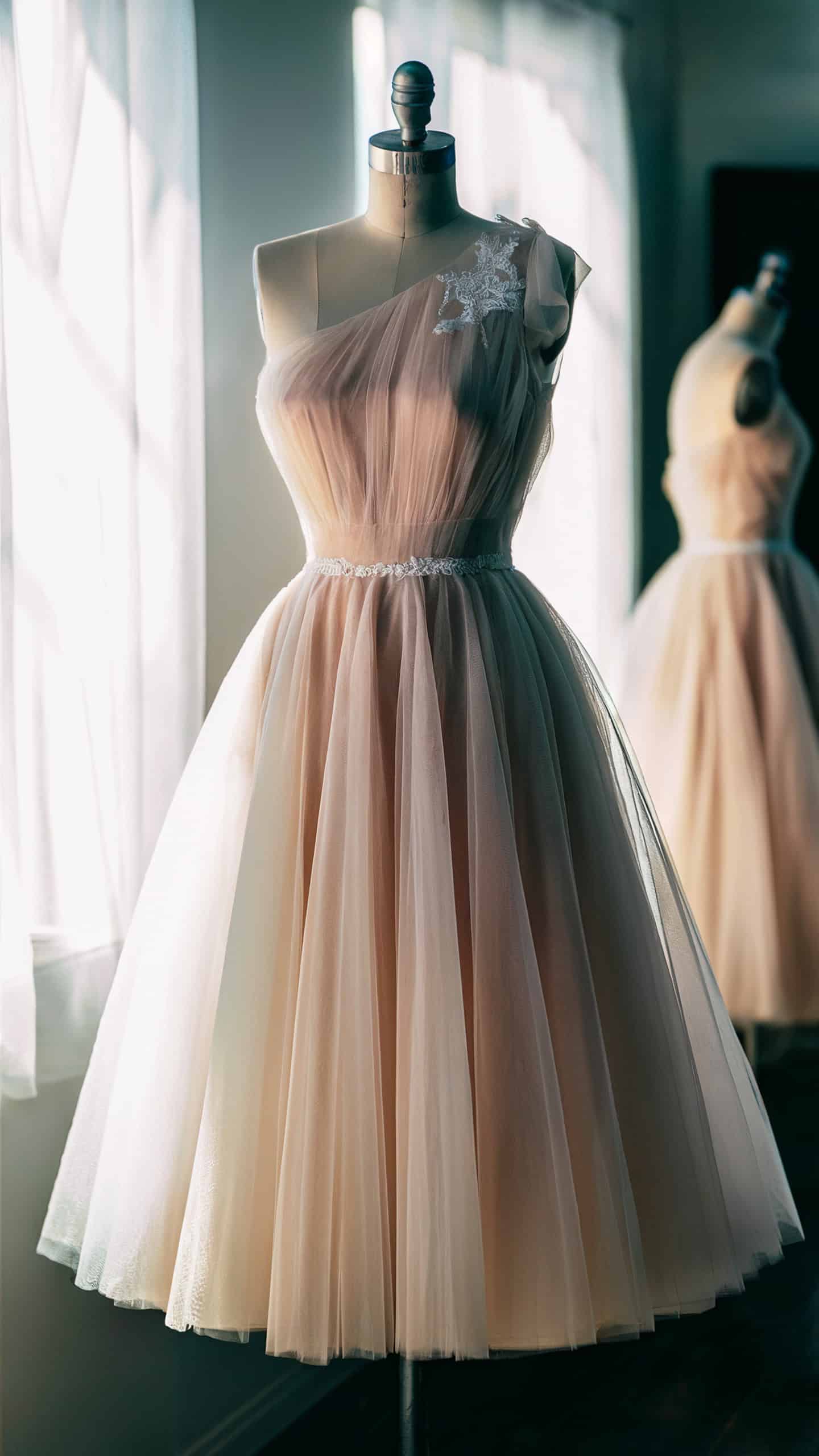 Tea-Length Tulle Dress