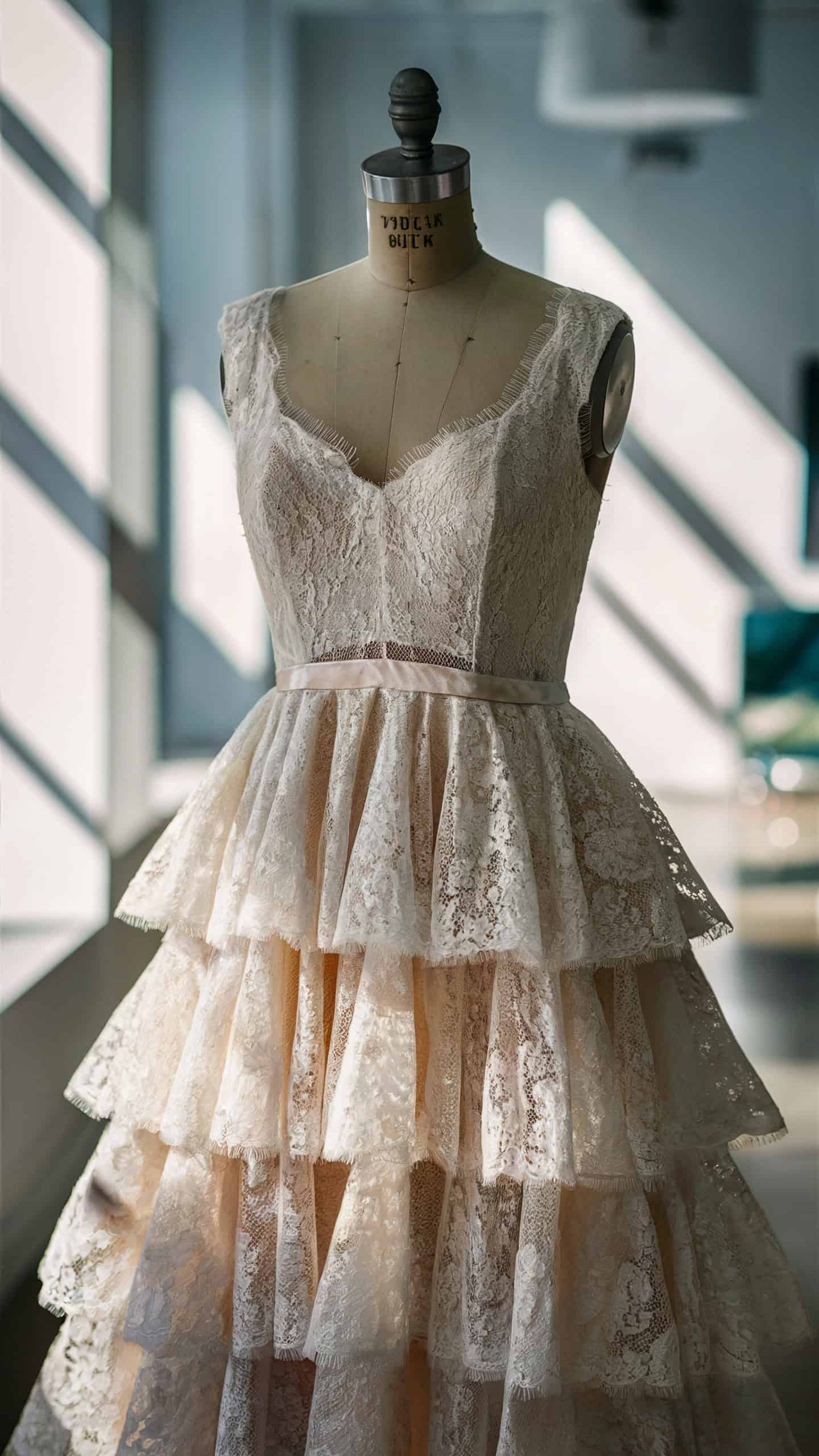 Tiered Lace Dress