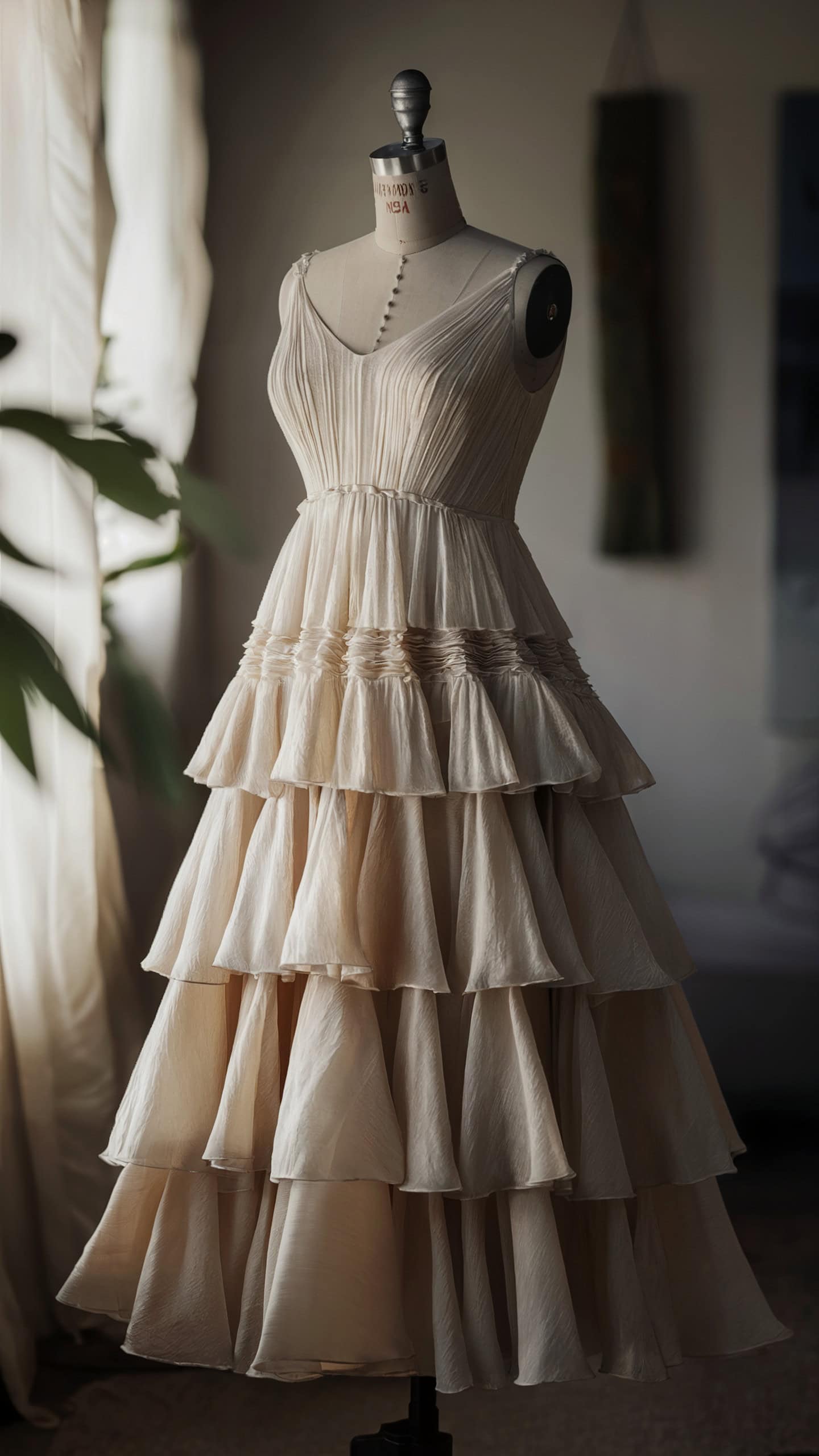 Tiered Ruffle Gown