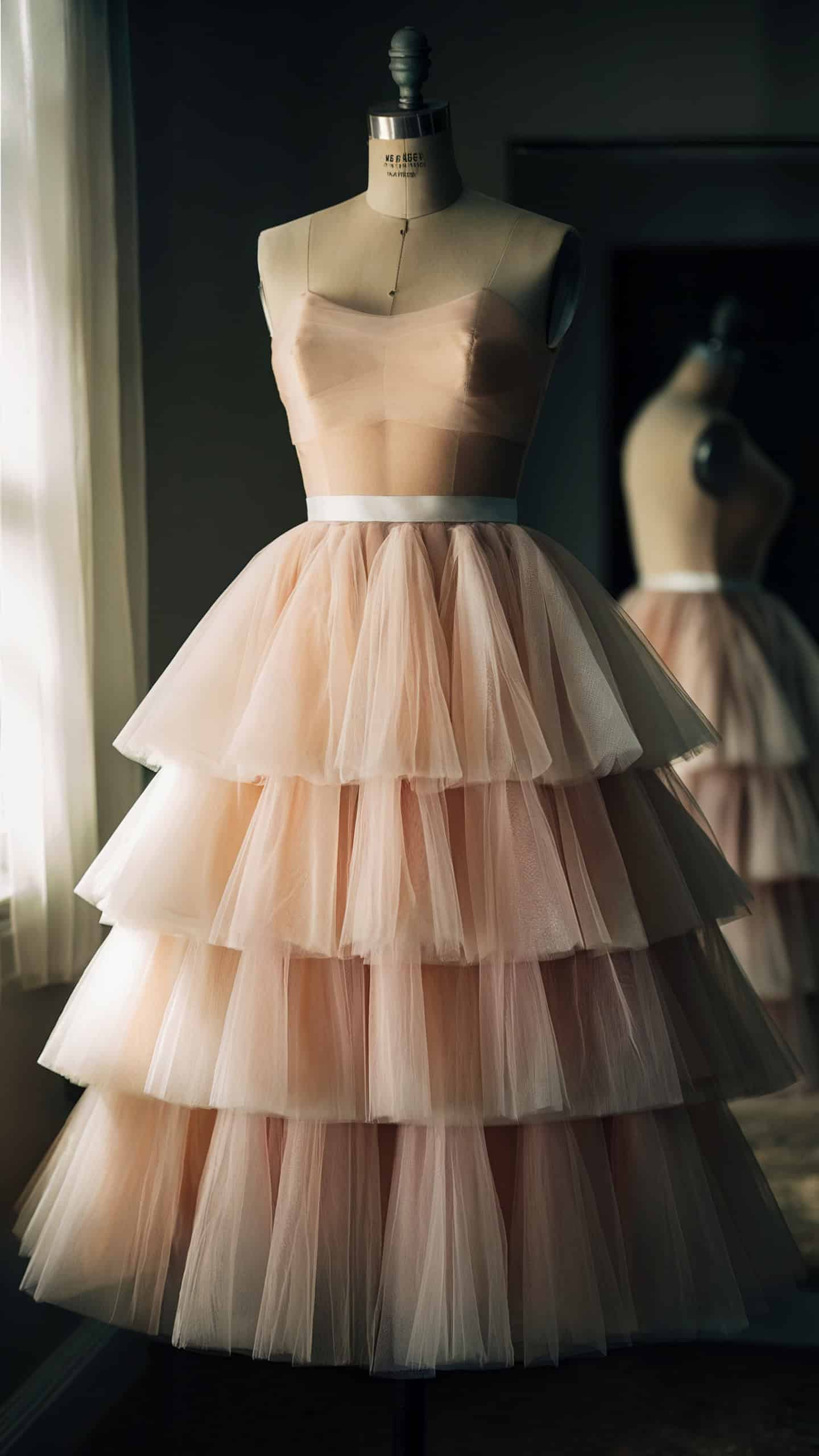 Tiered Tulle Skirt Dress