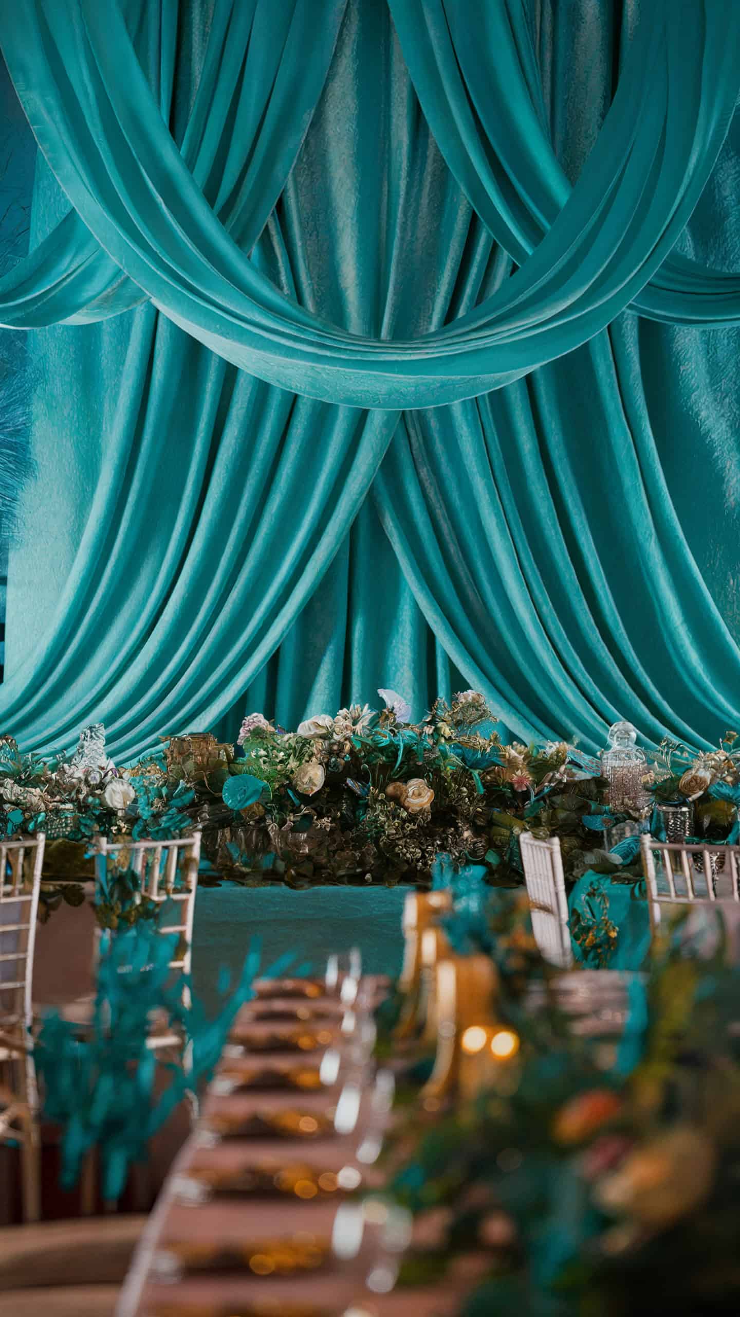 Turquoise Drapes