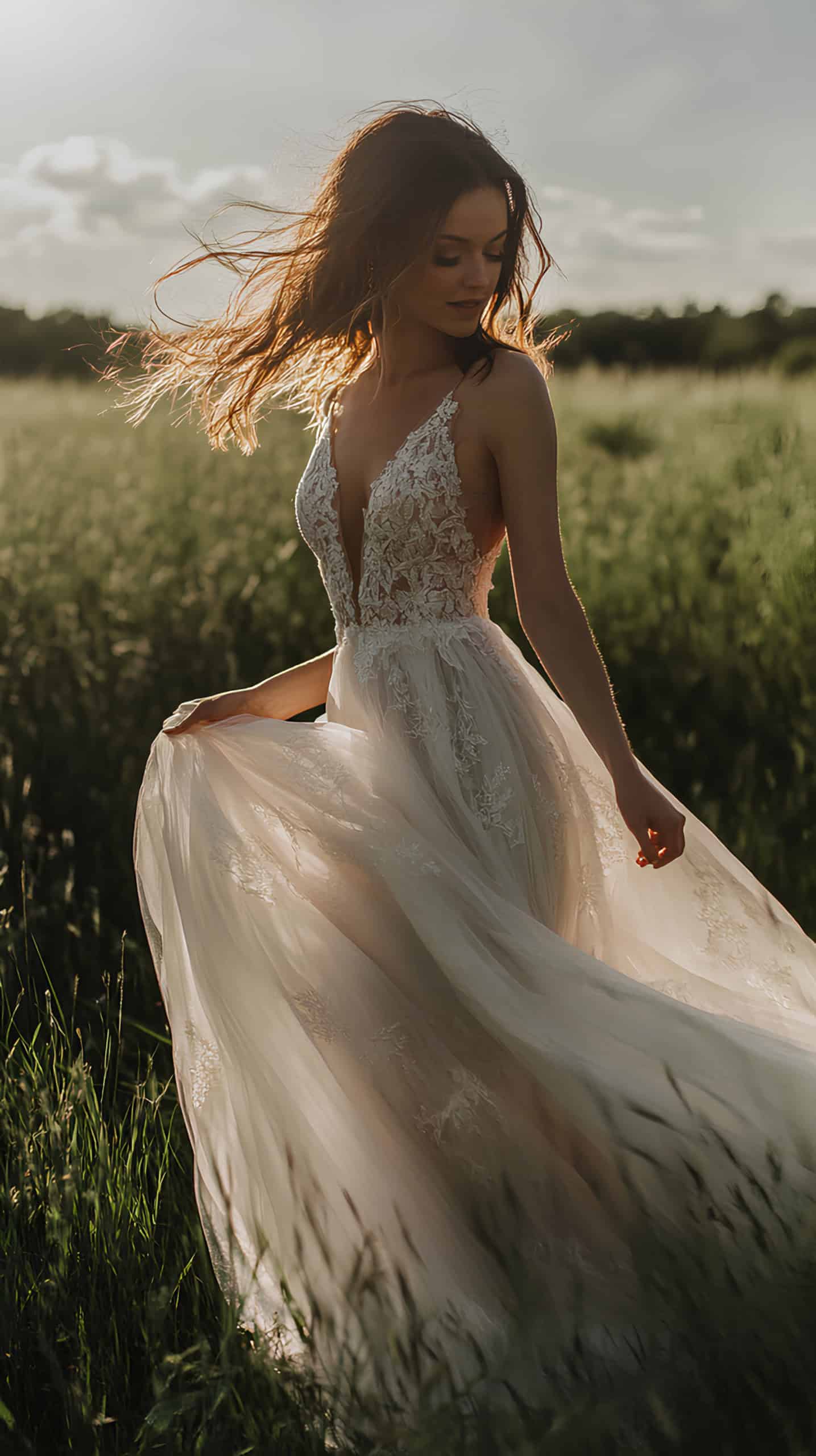Twirling Her Dress
