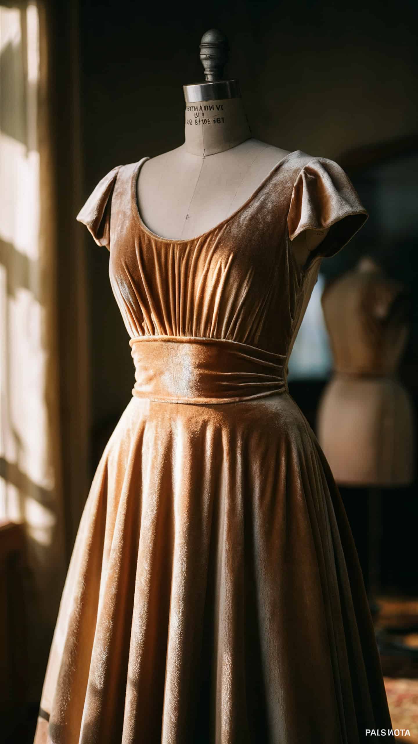 Velvet Bridal Gown