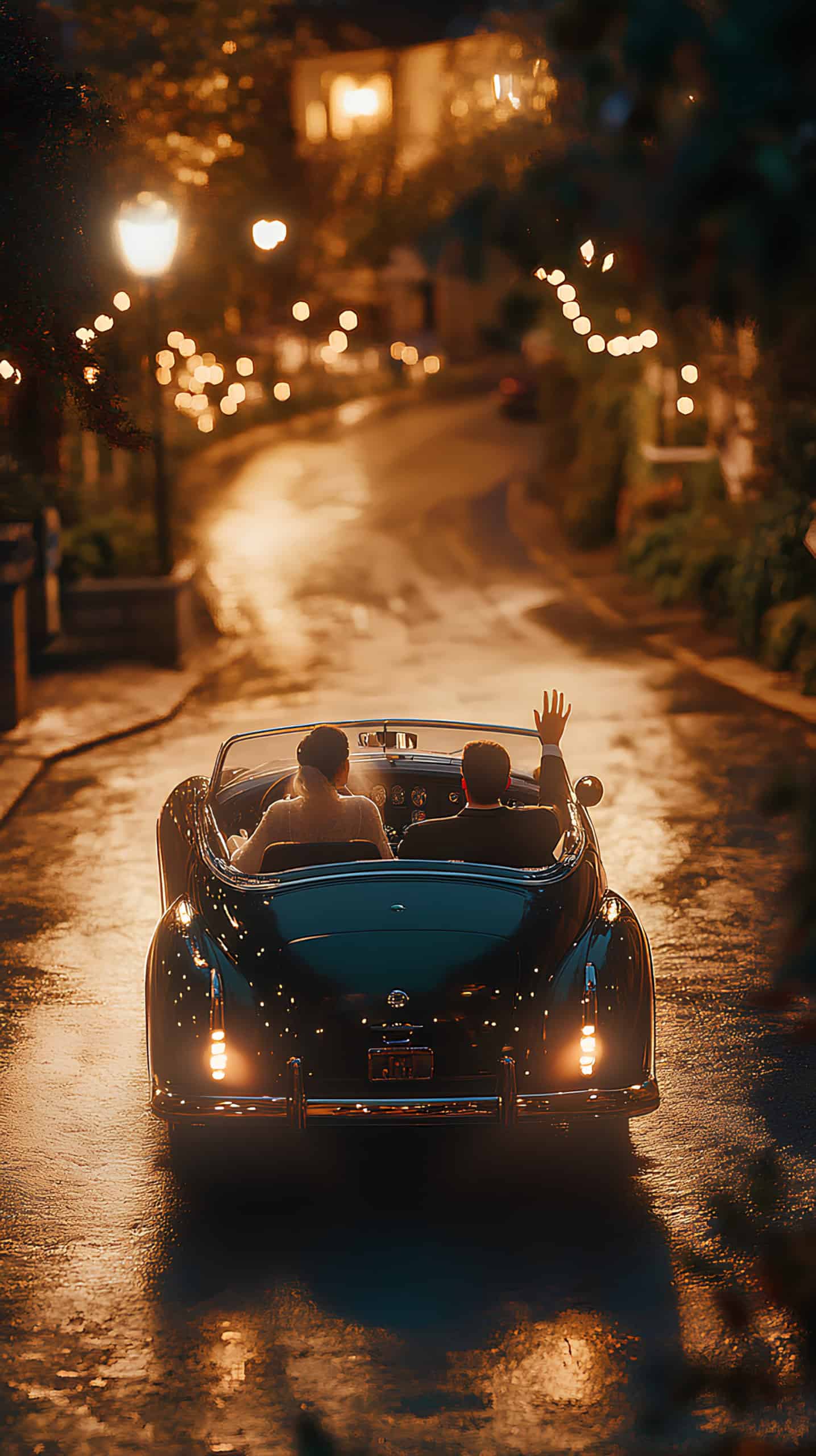 Vintage Car Departure