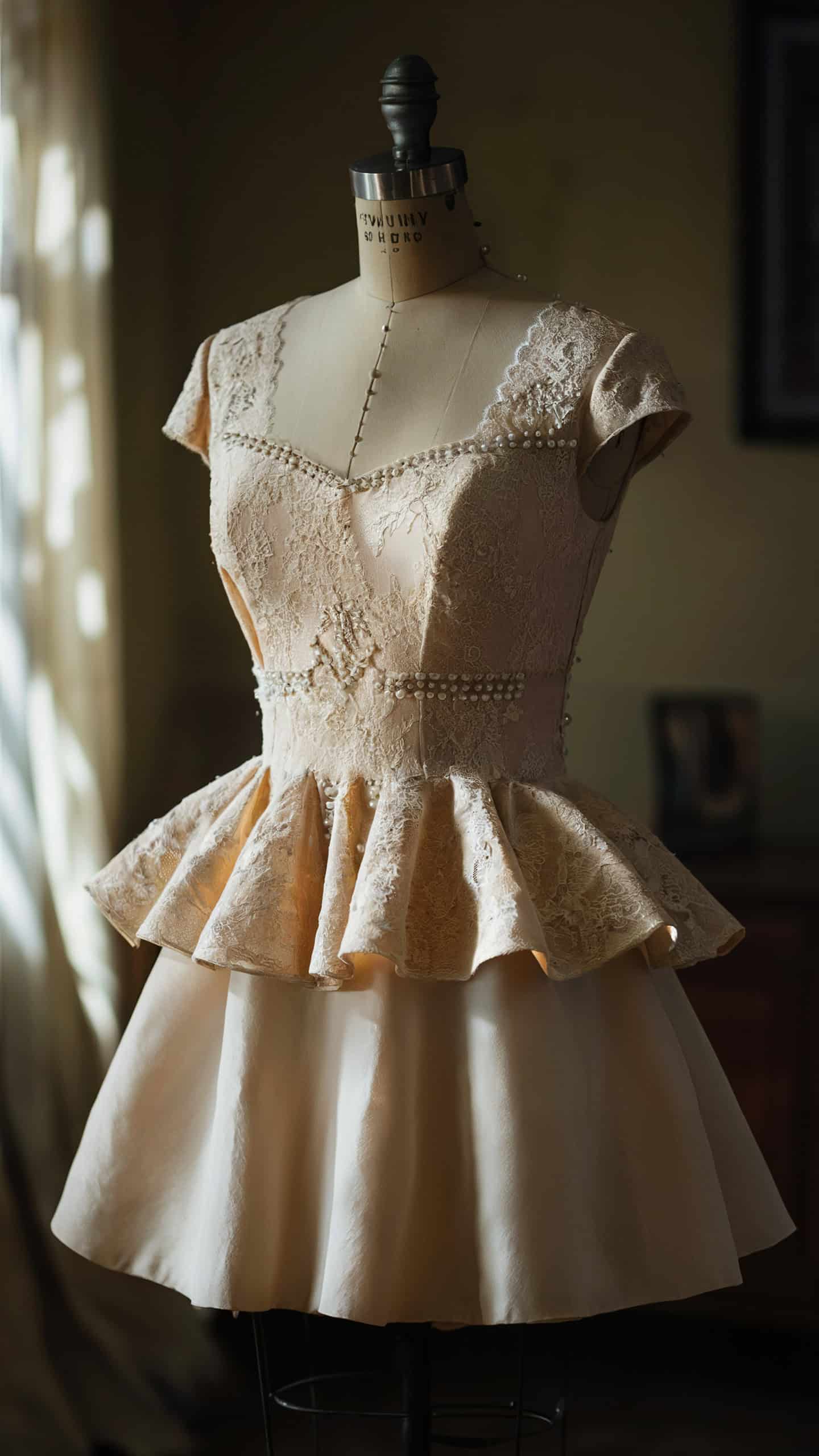Vintage Peplum Dress