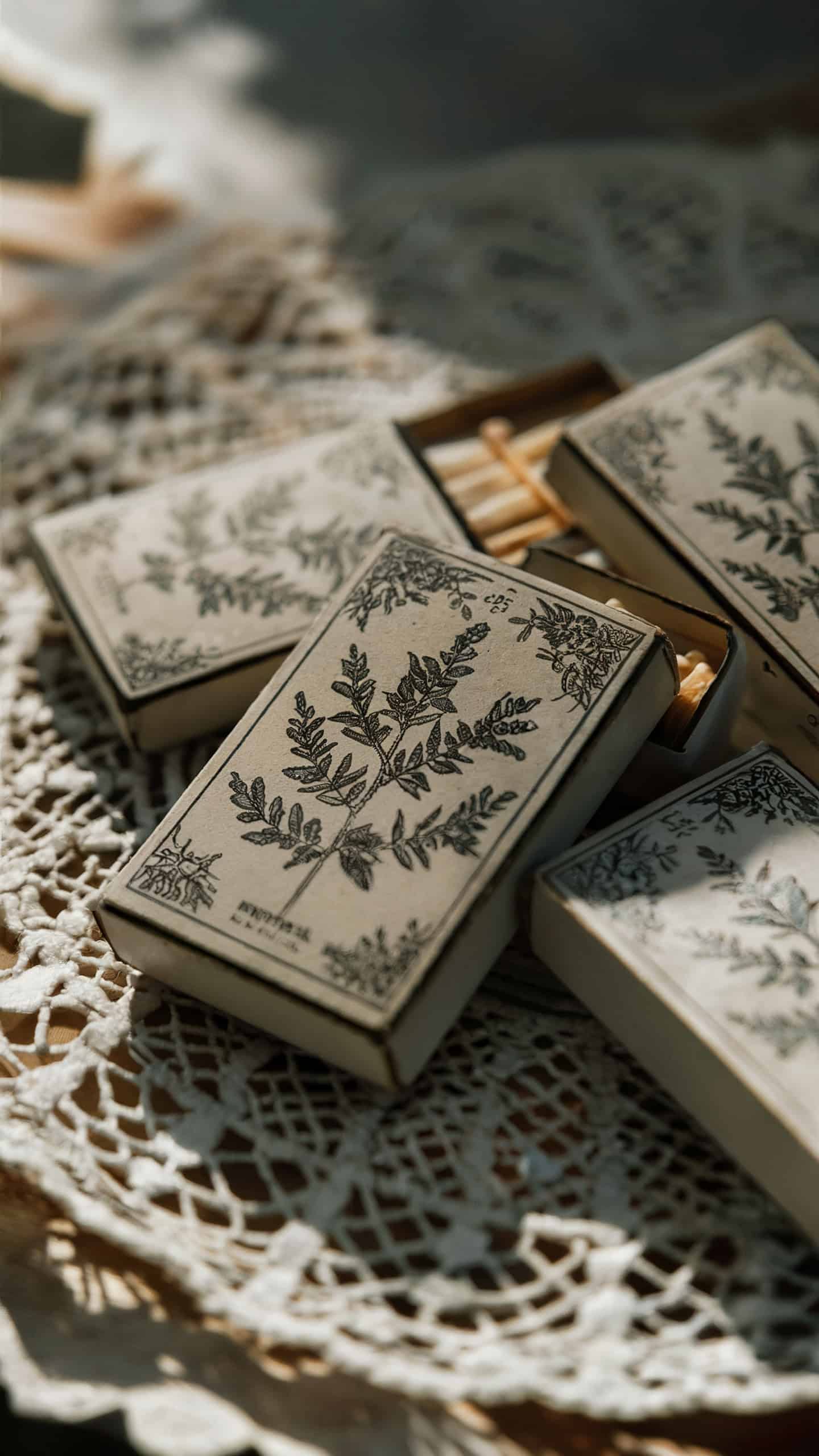 Vintage-Style Matchbox Favors