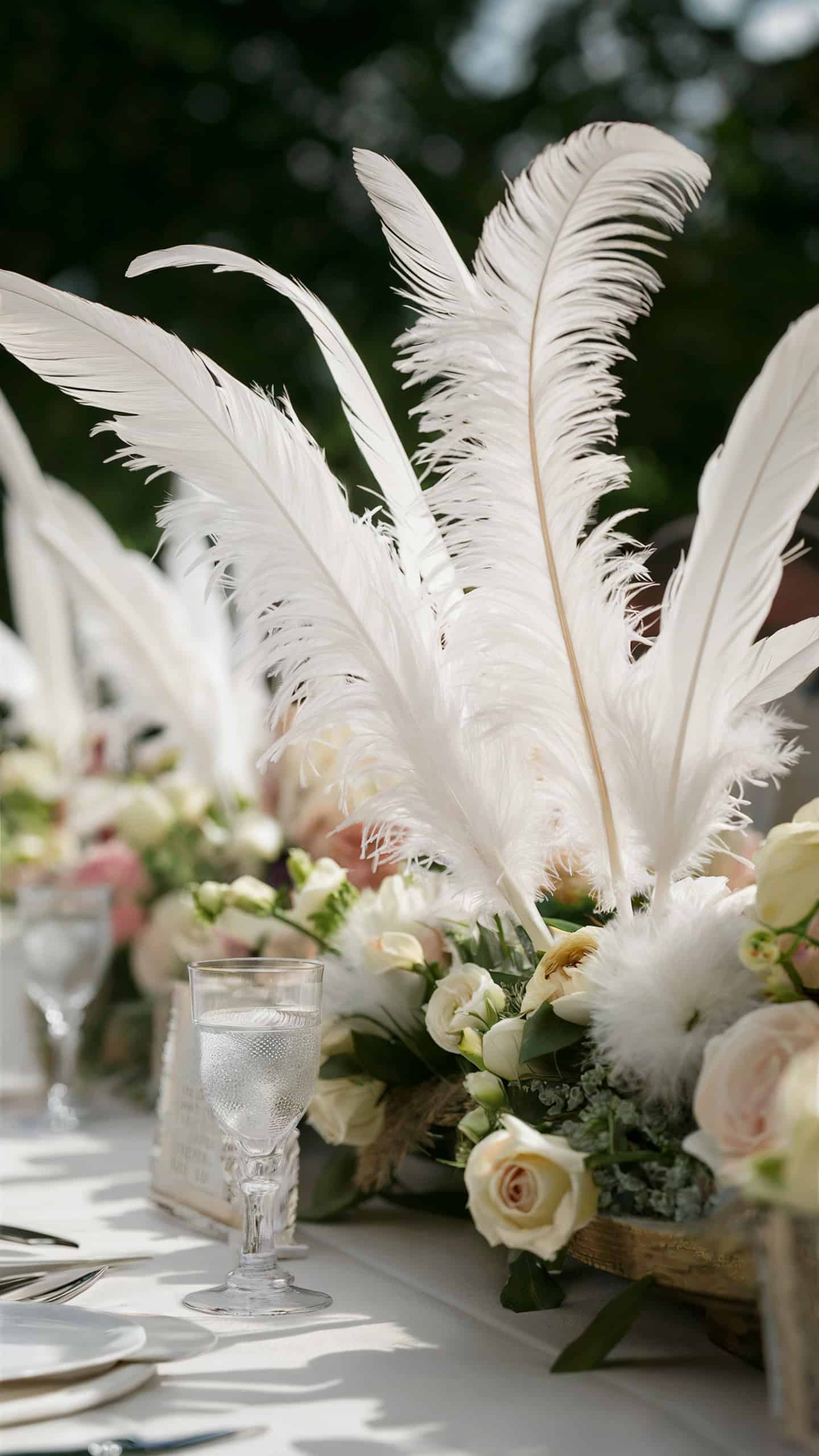 White Feather Accents
