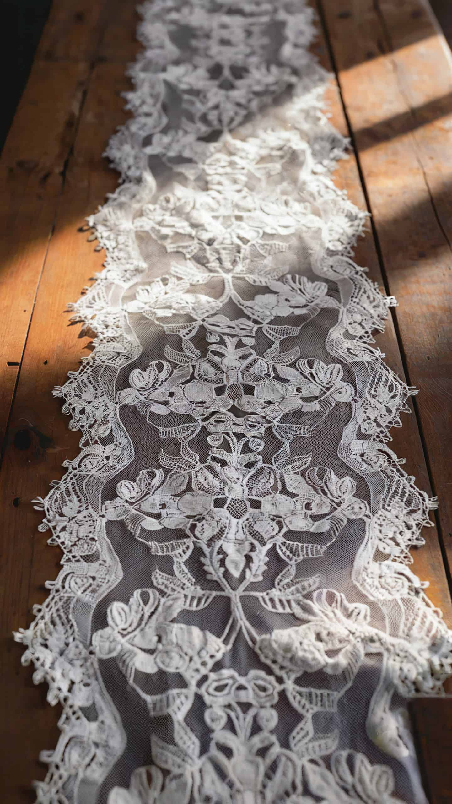 White Lace Table Runner