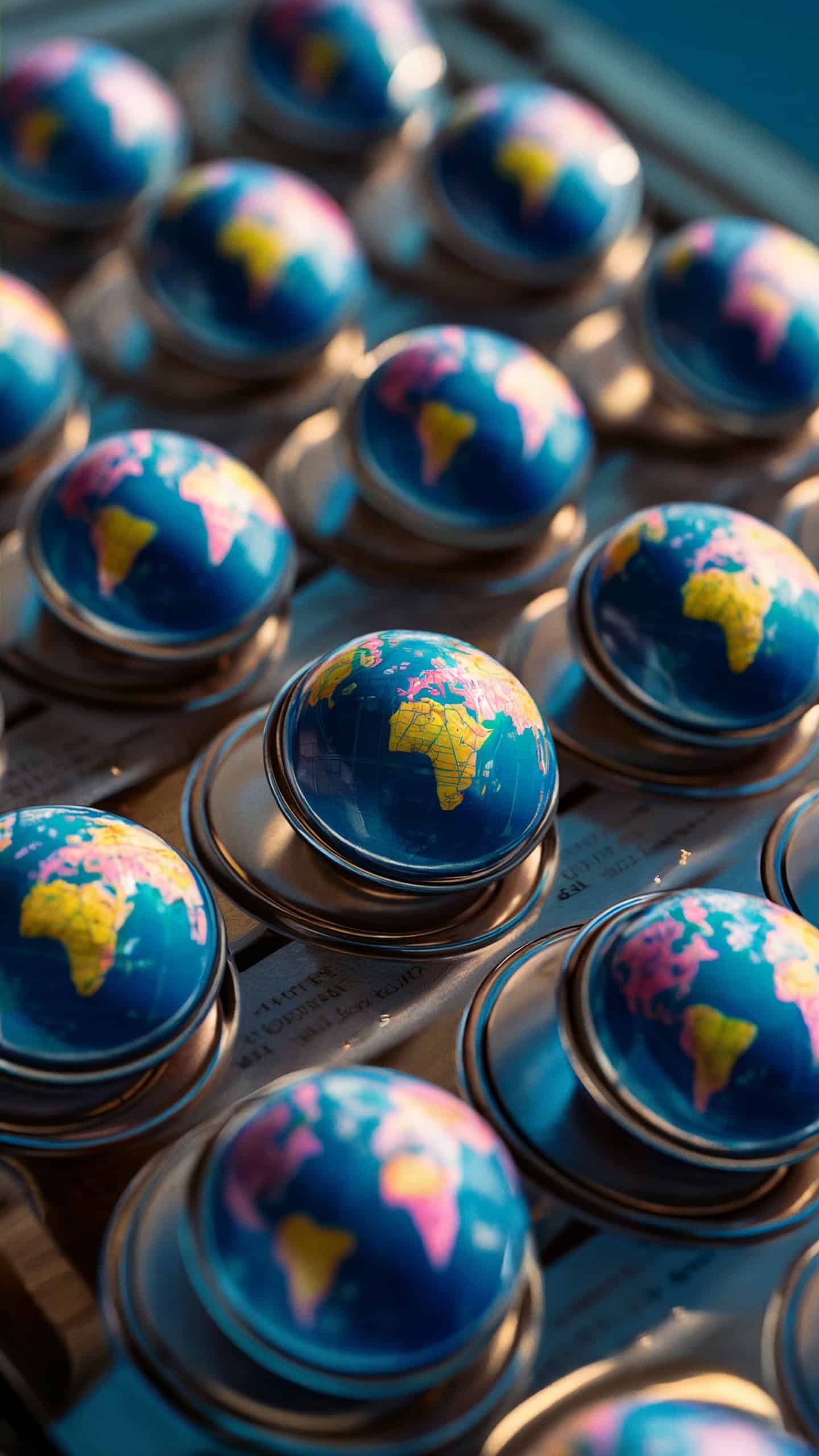 World Map Magnets